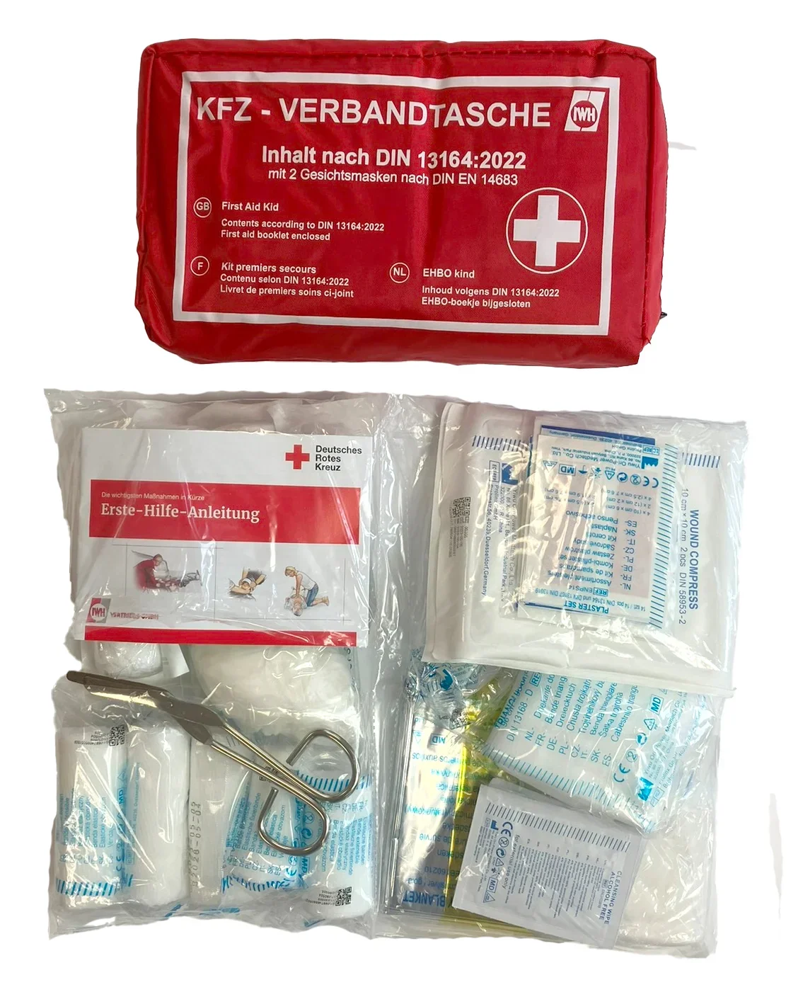 KFZ-Verbandtasche "rot" DIN 13164:2022 - 2