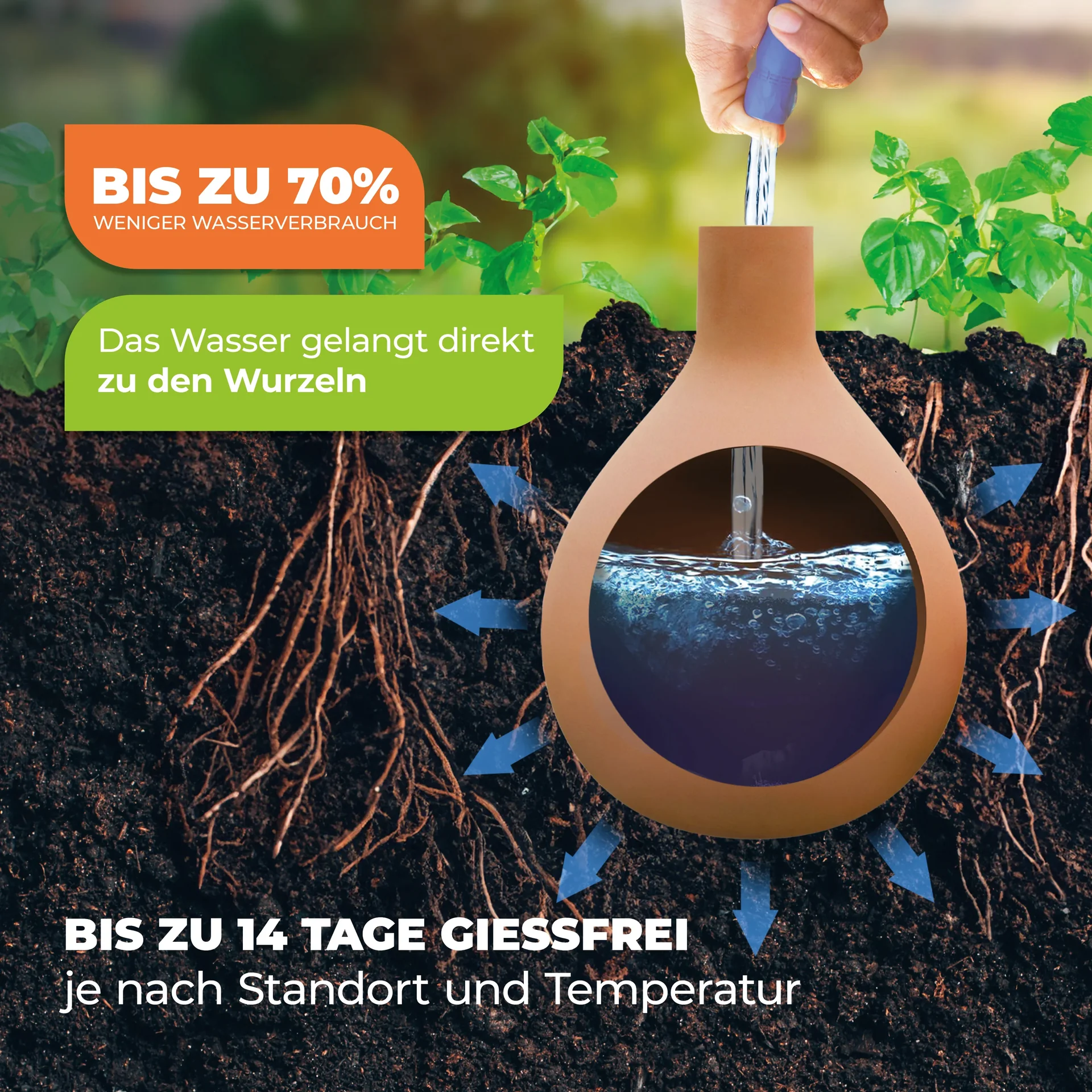 Olla-Bewässerung "Hydro Max" Größe L - 3