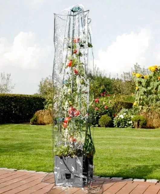 Netzcover "Maxitom" für Pflanzturm mit Rankgitter - 1