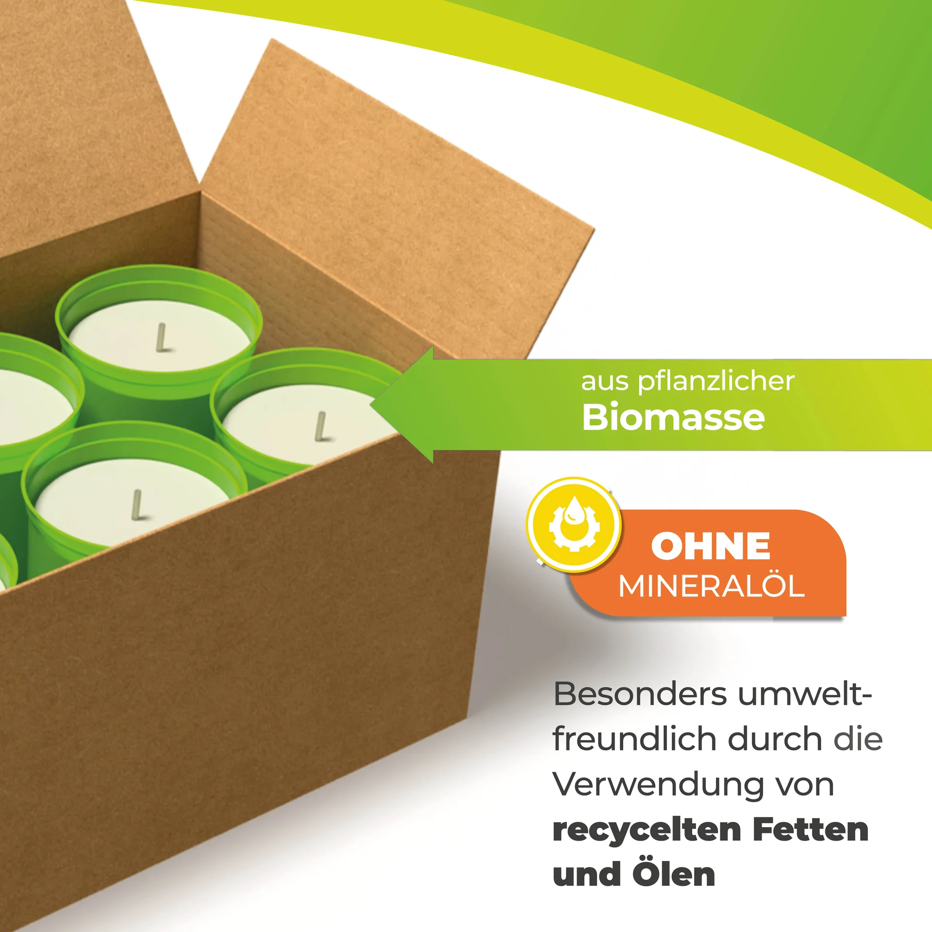 Kerzen "Firefly" 6er Set für Frostwächter aus Terracotta - 4