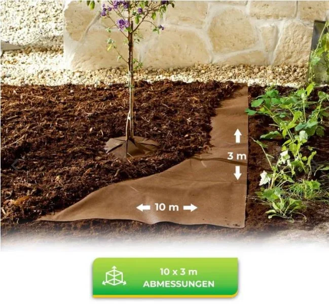 Mulch Vlies, 10 x 3.0 m, 70 g/m², braun - 0