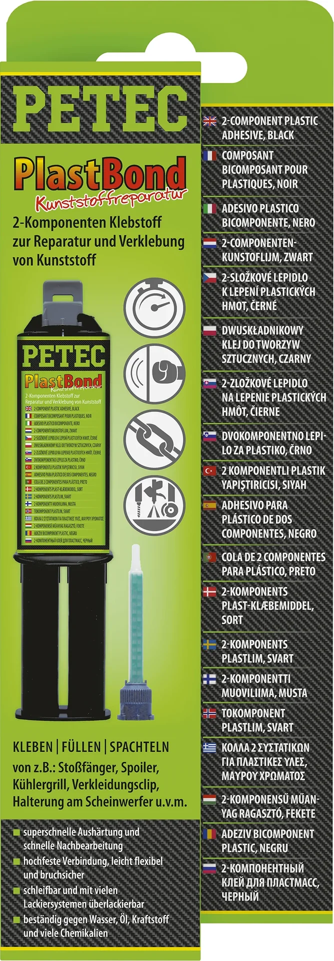 PlastBond, Kunststoffreparatur schwarz, 24 ml - 0