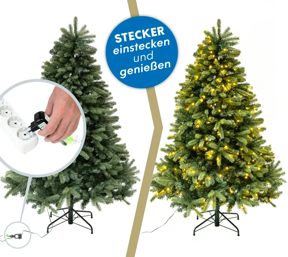 Vermont Fichte inkl. Lichterkette 180 cm - 9