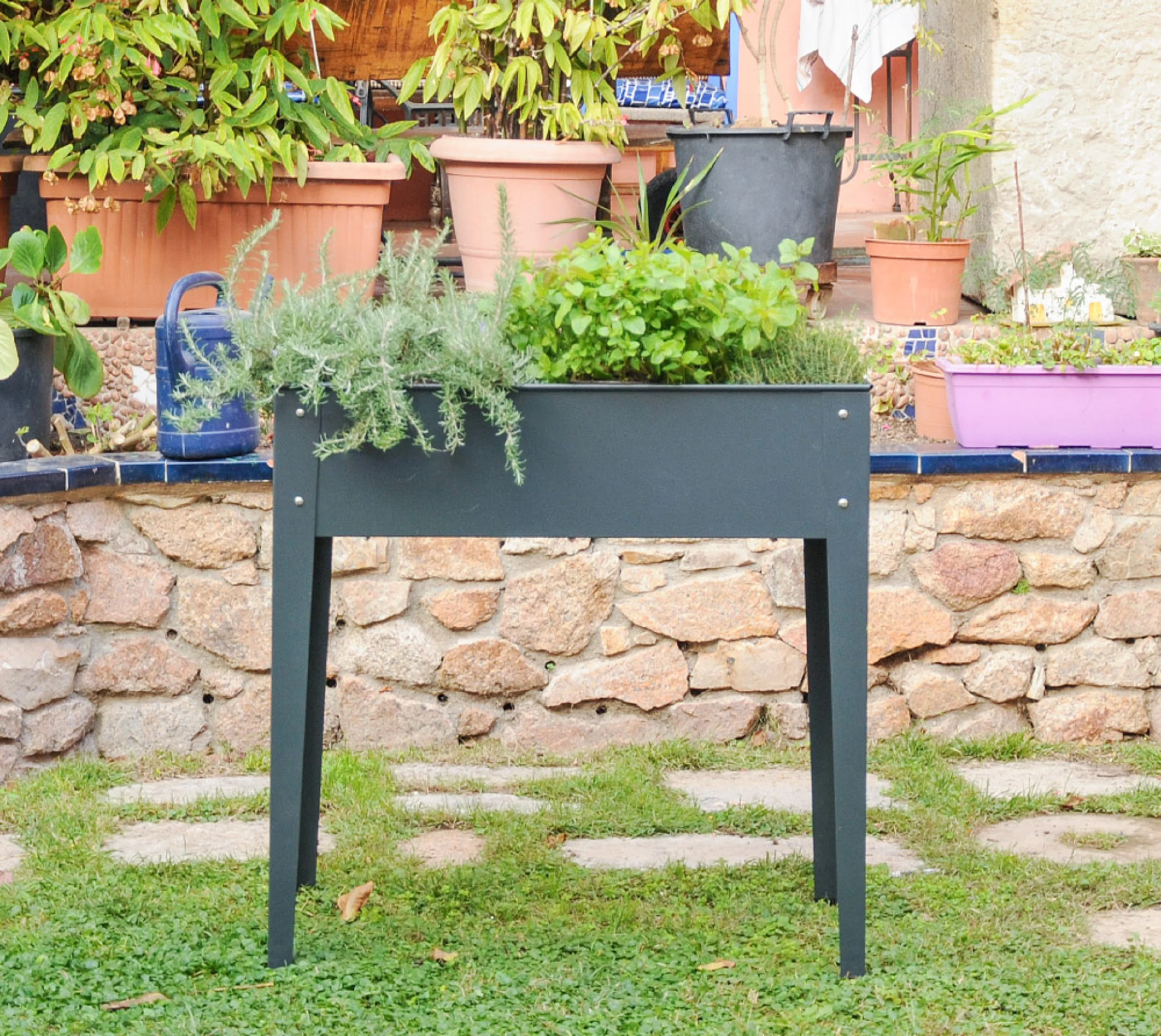 Hochbeet Urban anthrazit - 1
