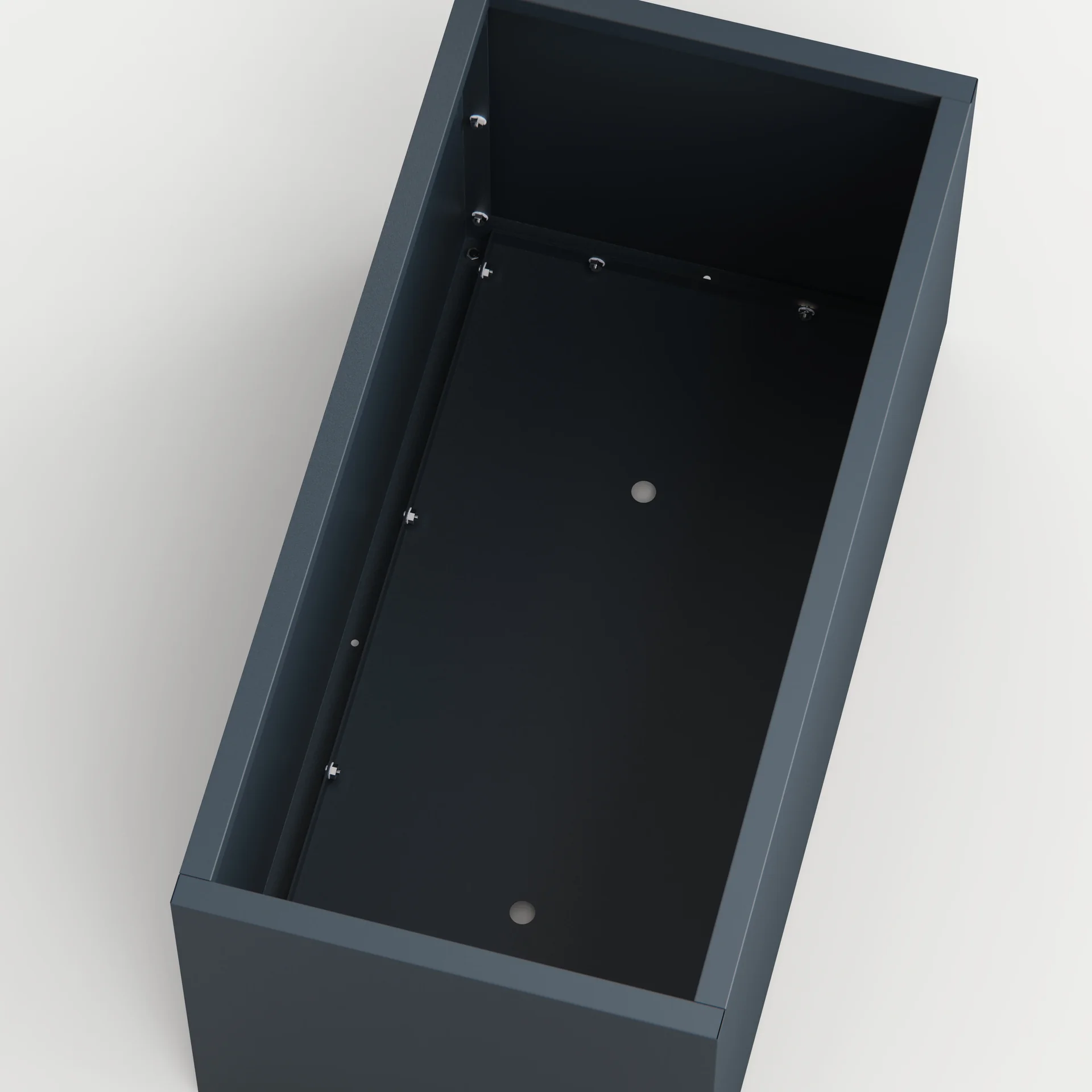 Pflanzkasten 100 x 50 x 50 cm, anthrazit - 1