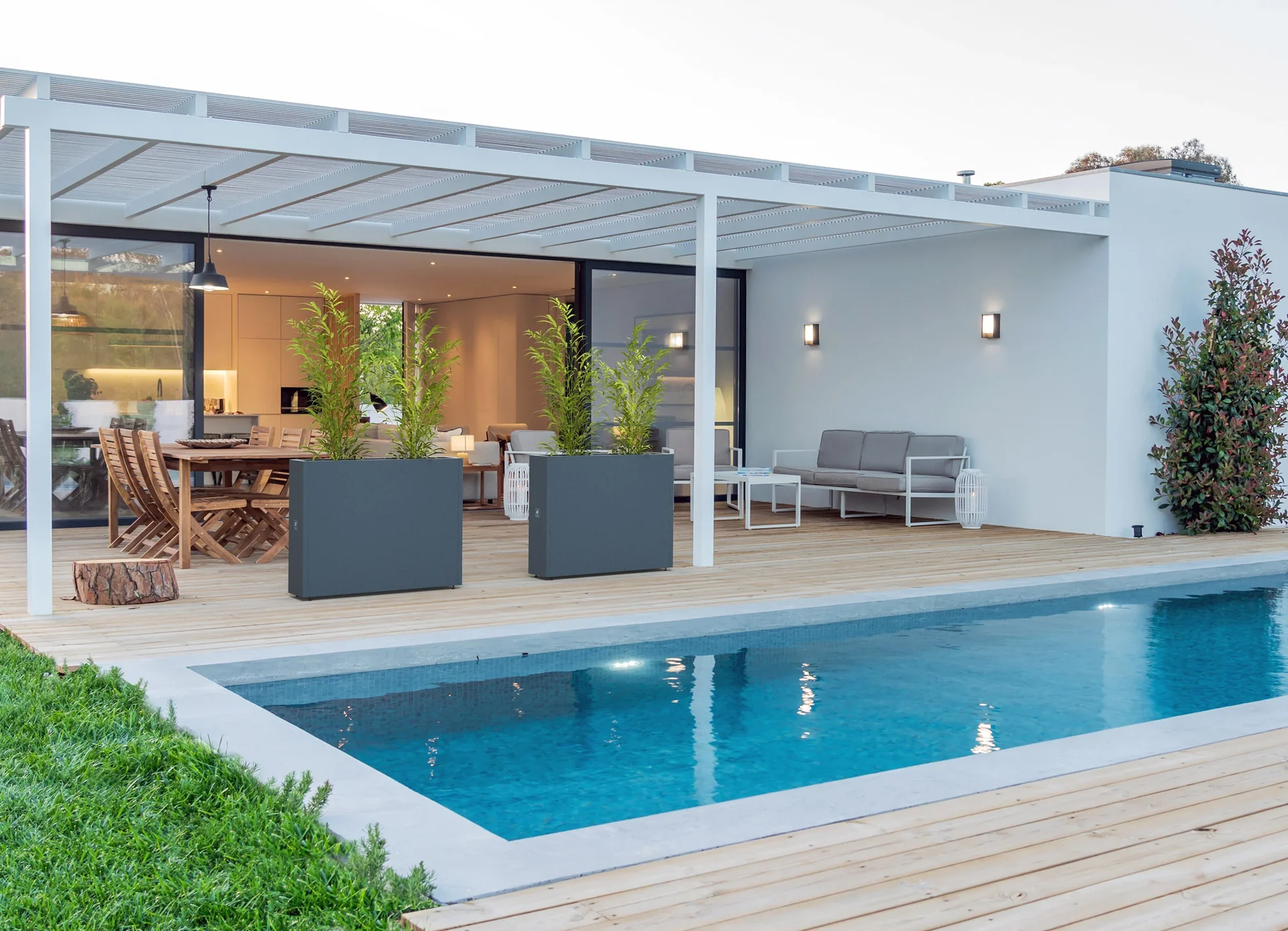 Pflanzkasten Hochbeet, anthrazit - 1