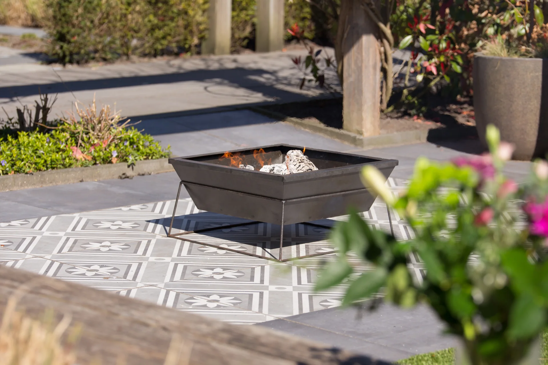 Feuerstelle Reso Industrial, 60 x 60 cm - 4