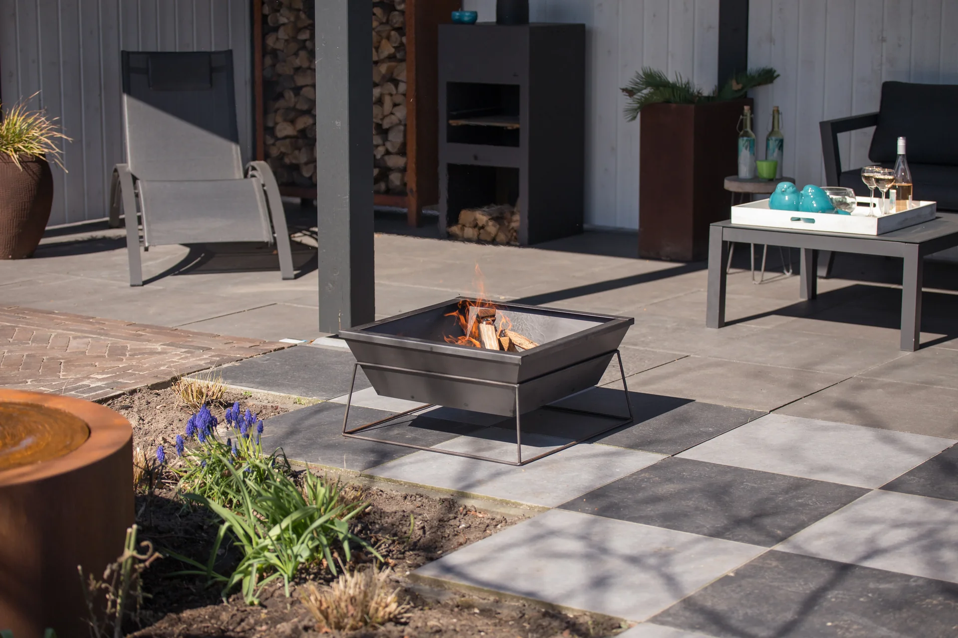 Feuerstelle Reso Industrial, 60 x 60 cm - 8