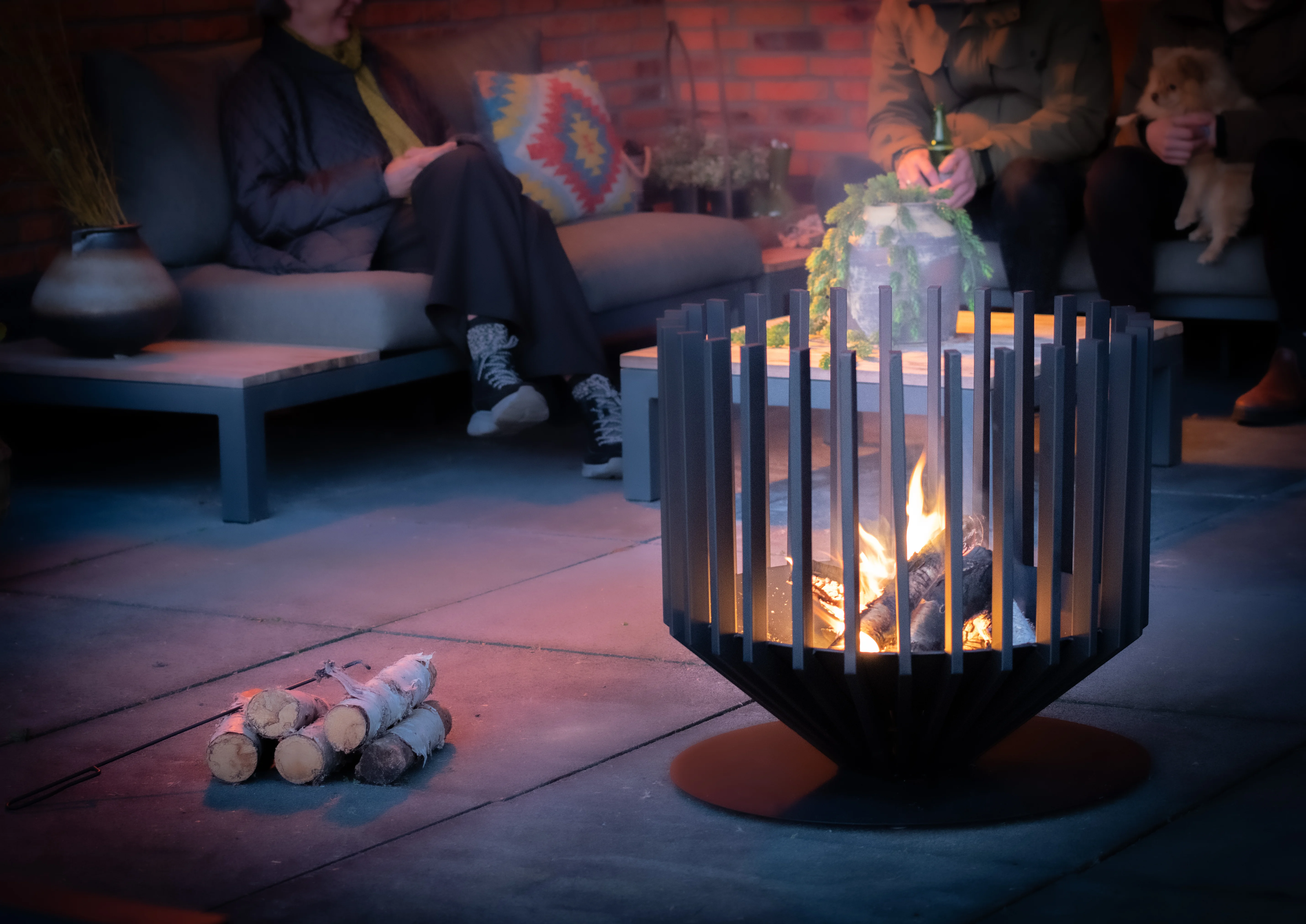 Feuerkorb Irving, groß, H 55 cm x Ø 57 cm - 1