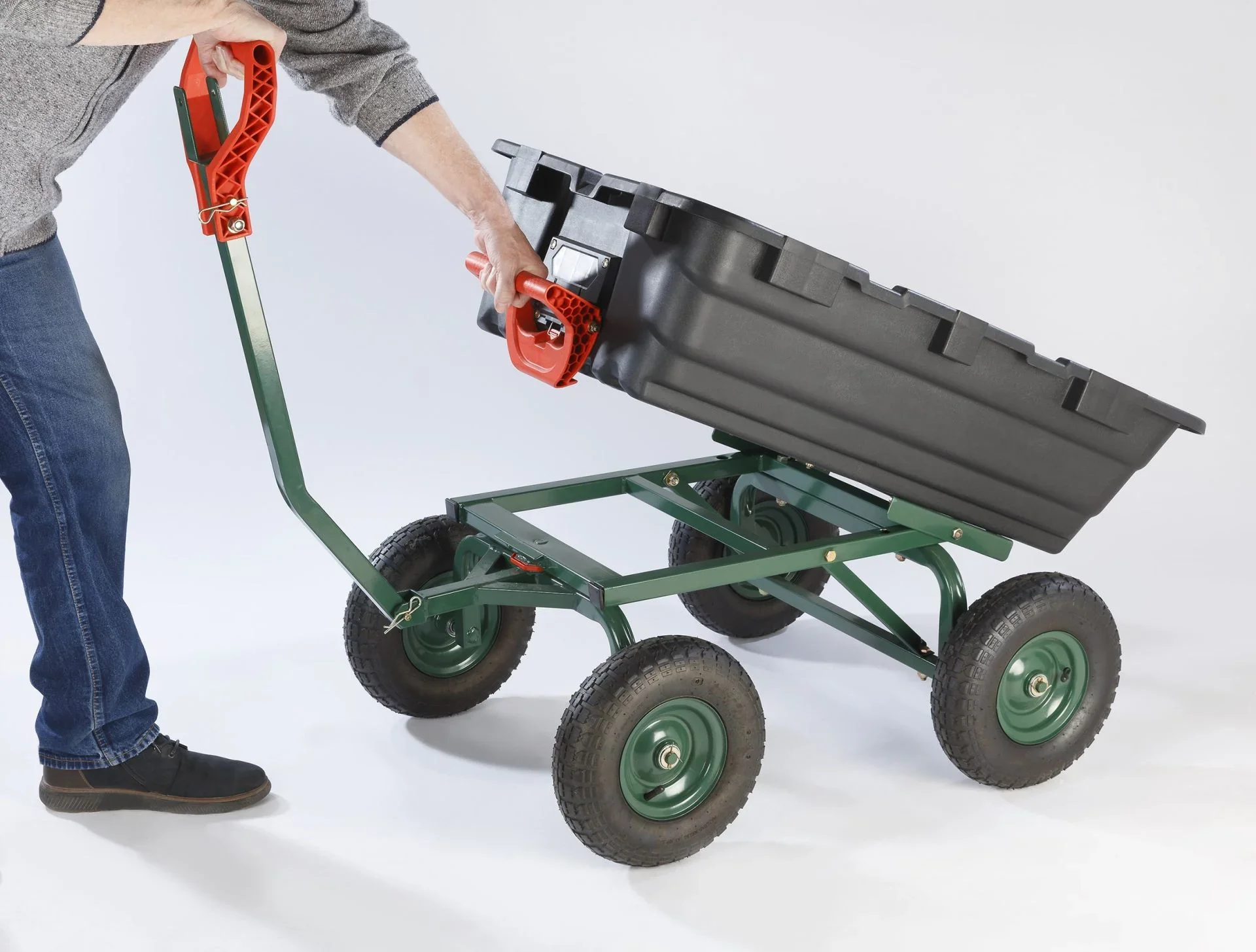 Garten Transportwagen GMGW350, 350 kg Tragkraft, kippbar - 0