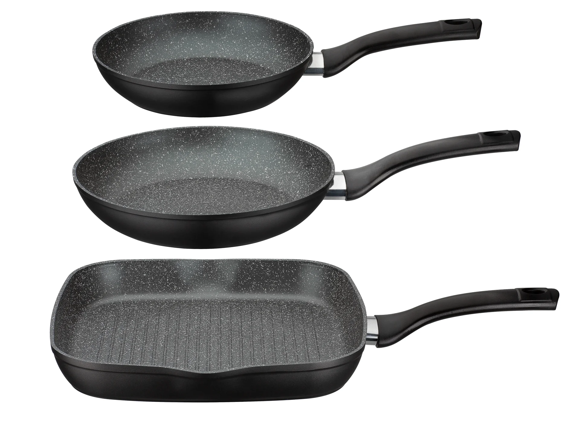 Bratpfannenset 4-tlg Gourmet Granit - 0