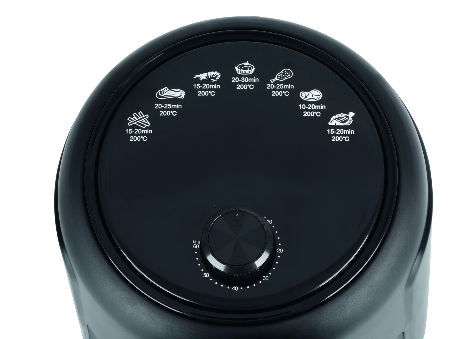 Heißluft-Fritteuse, 2,3 l, 1000 Watt, schwarz - 4