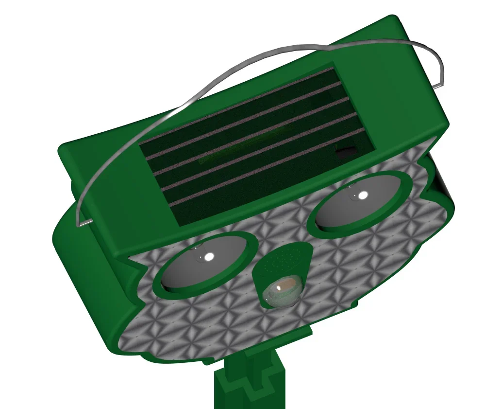 Solar-Ultraschall-Tierschreck "Eule" - 5