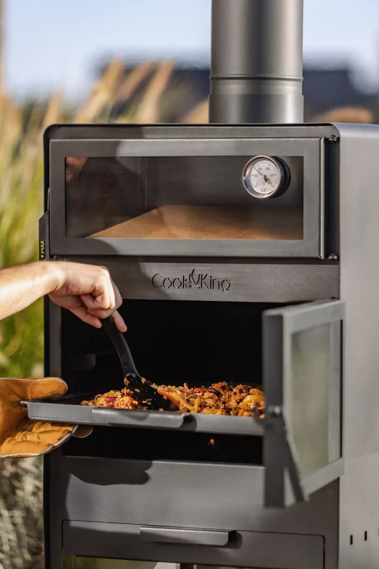 Terrassenofen Vento Plus, inklusive Pizzaofen - 0