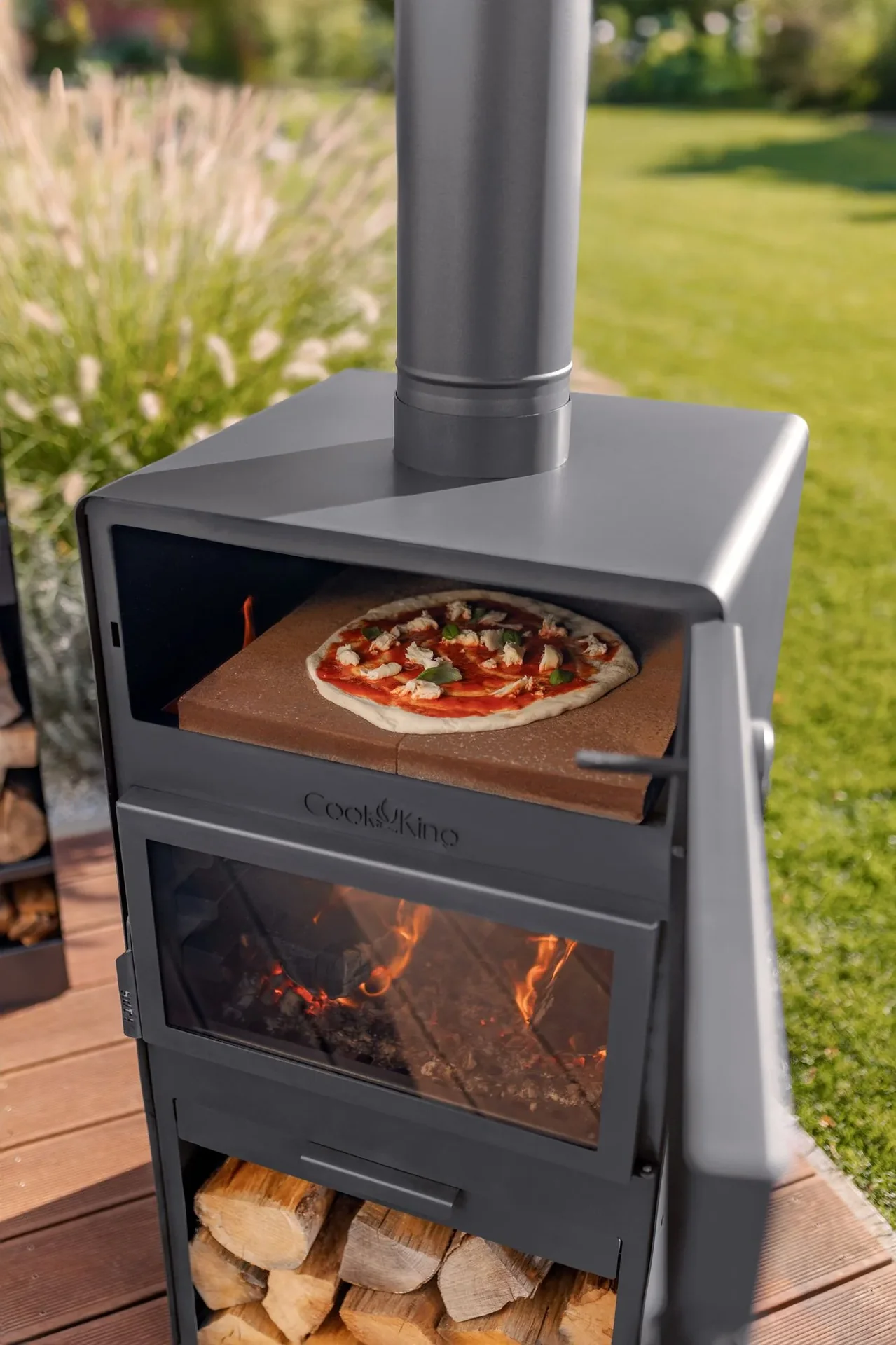 Terrassenofen Vento Plus, inklusive Pizzaofen - 3