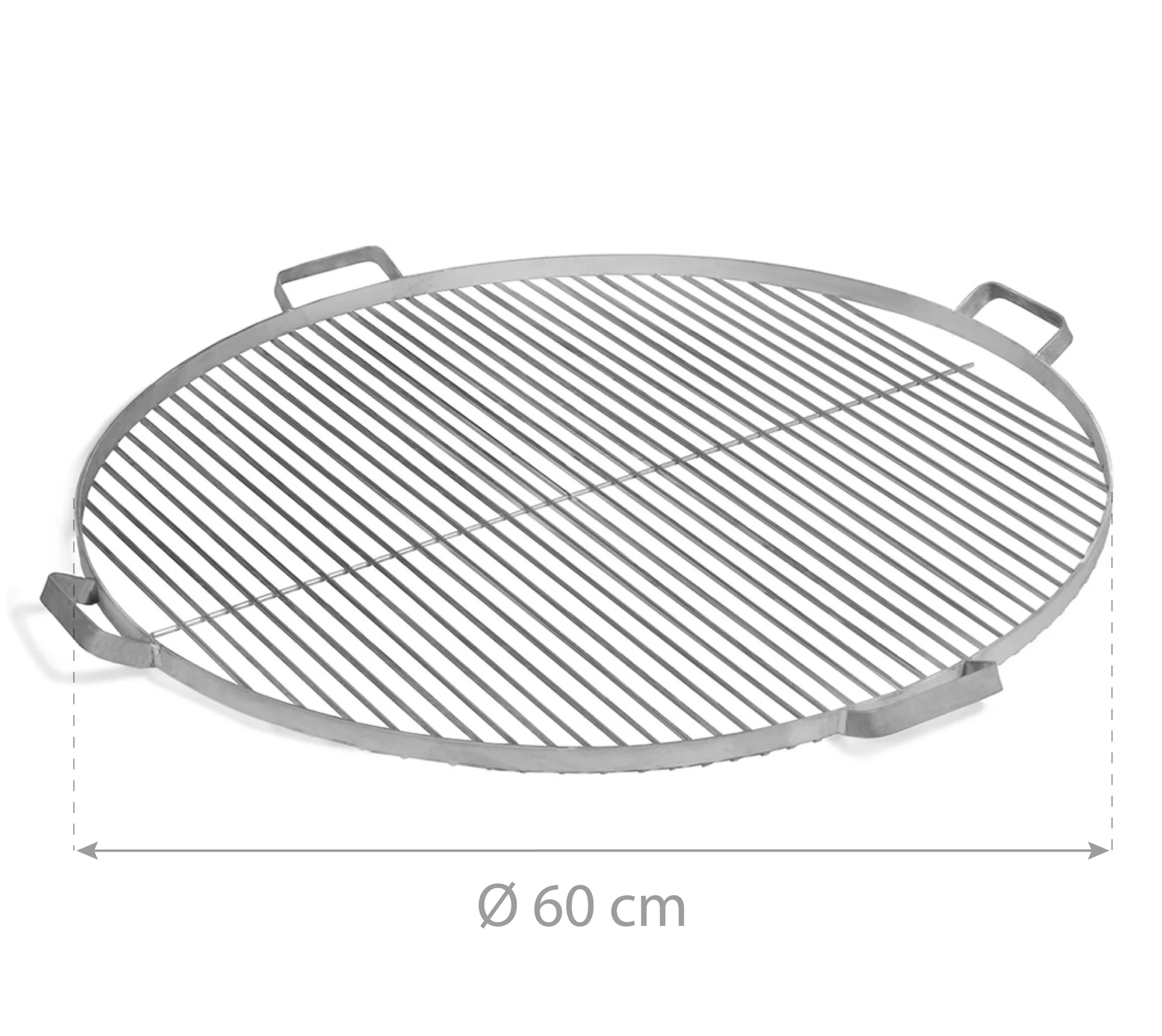 Grillrost 60 cm, Edelstahl,  inklusive 4 Griffen - 1