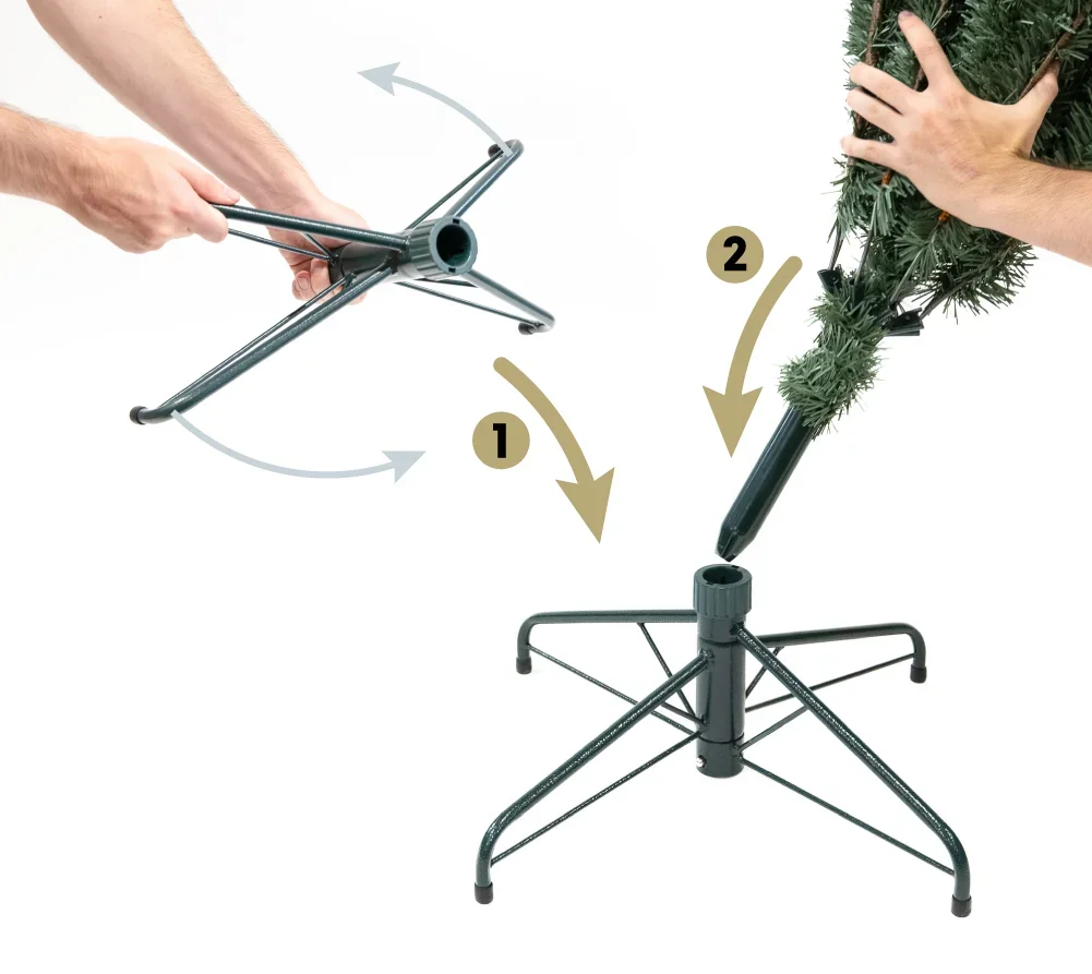 Roswell Kiefer inkl. Lichterkette 210 cm - 4