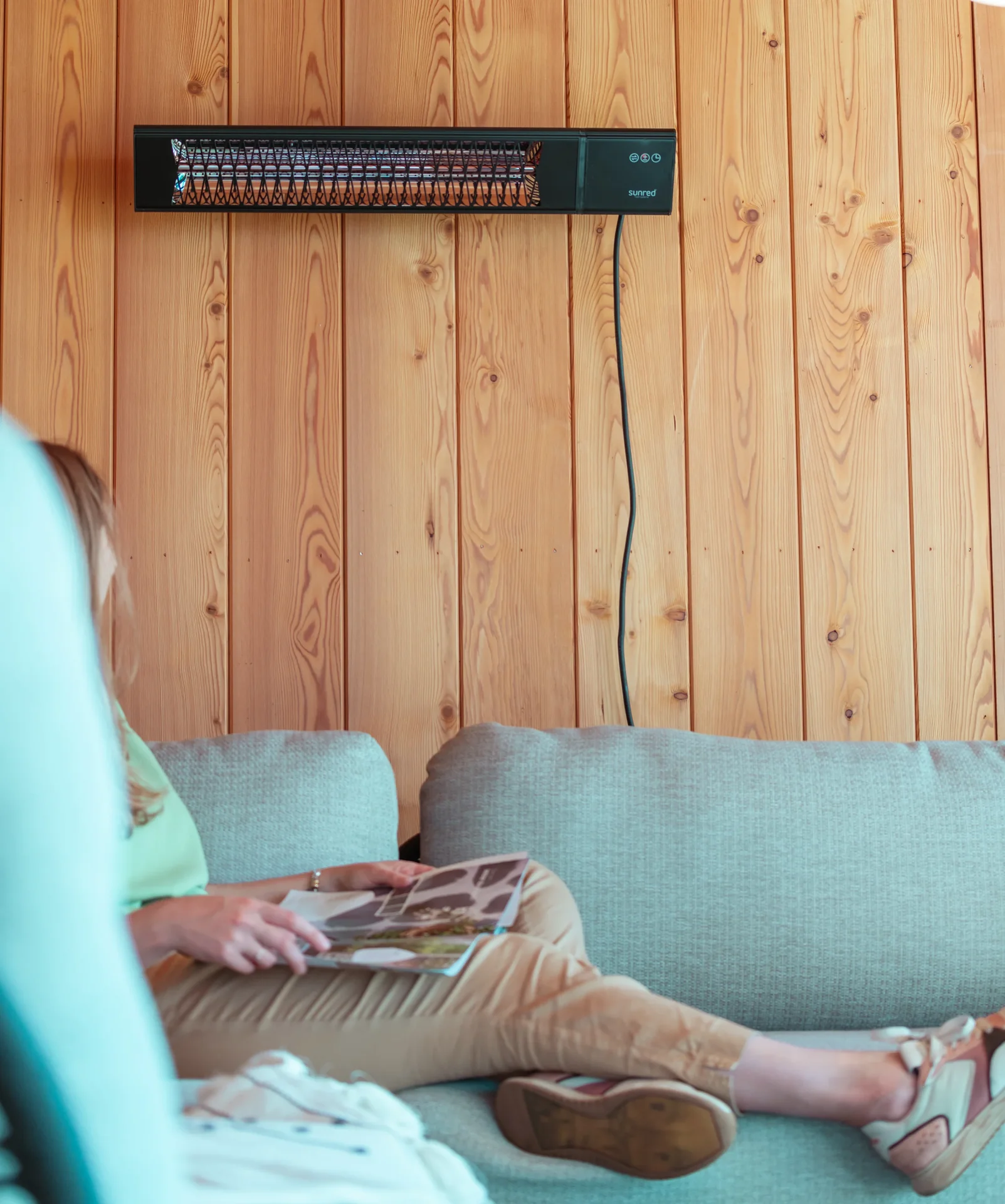 Wandheizstrahler Triangle Dark Smart Wall Black 2500 Watt - 6