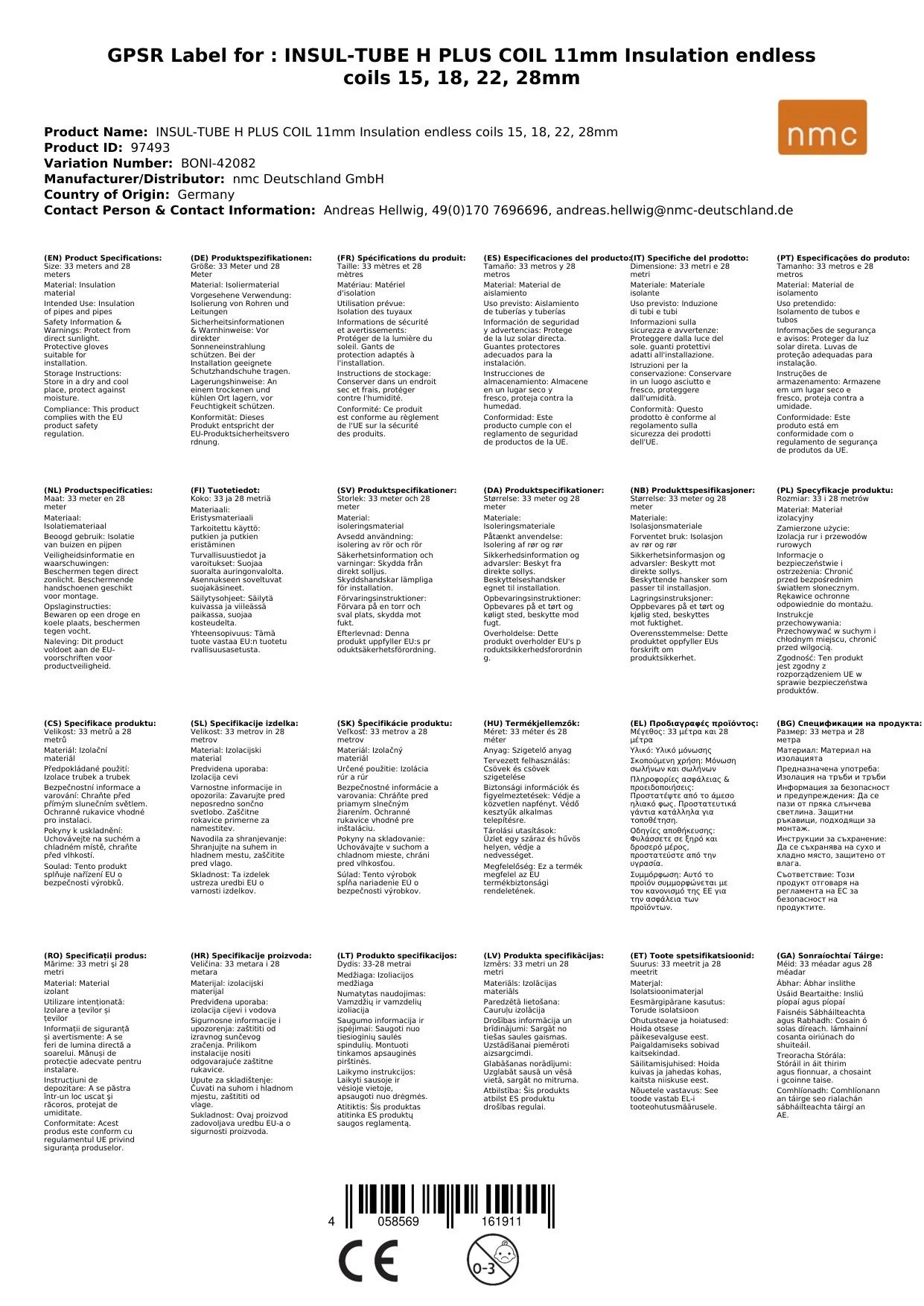 INSUL-TUBE H PLUS COIL 11mm Isolierung endlos Coils 15, 18, 22, 28mm-0