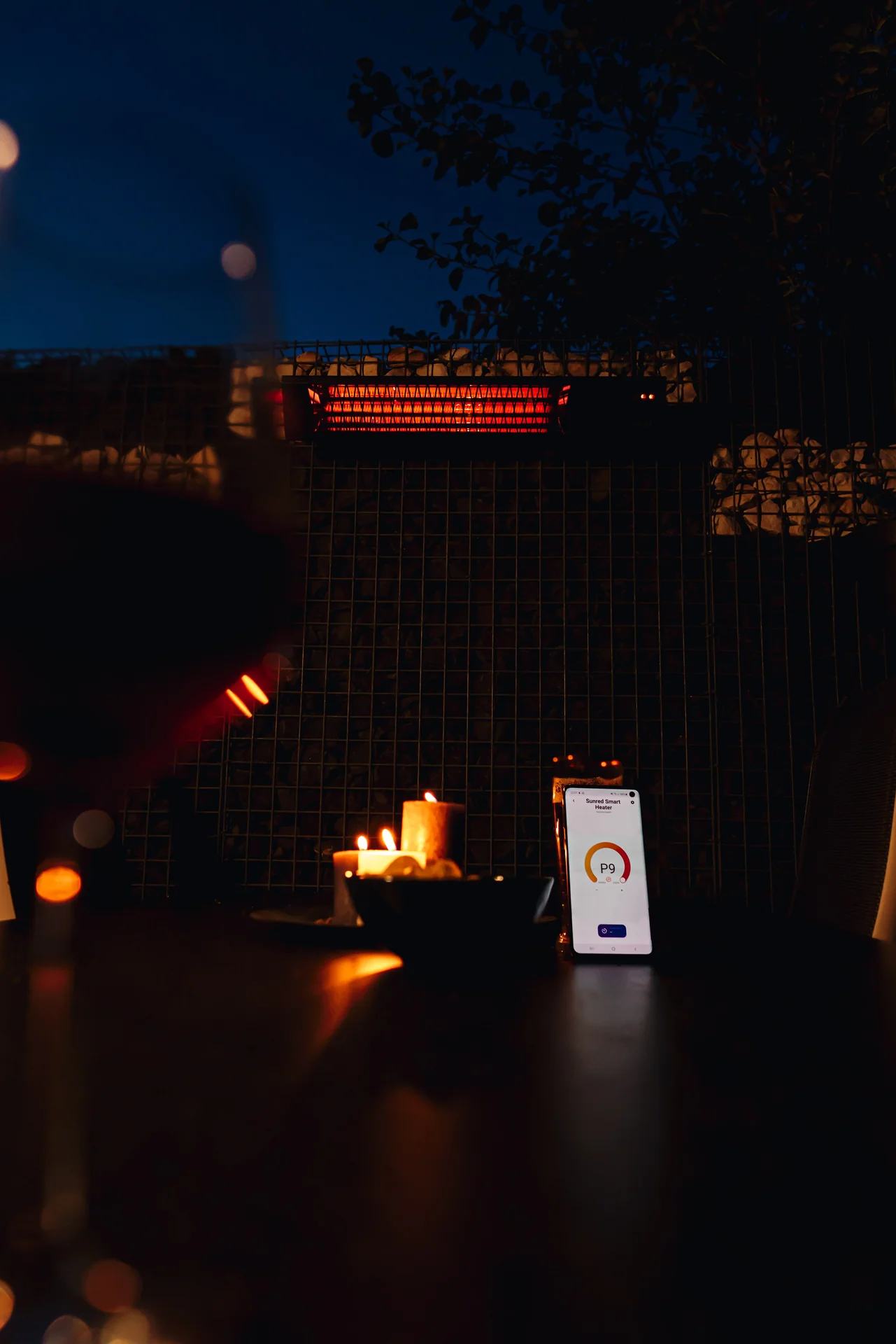 Wandheizstrahler Triangle Dark Smart Wall Black 2500 Watt - 9