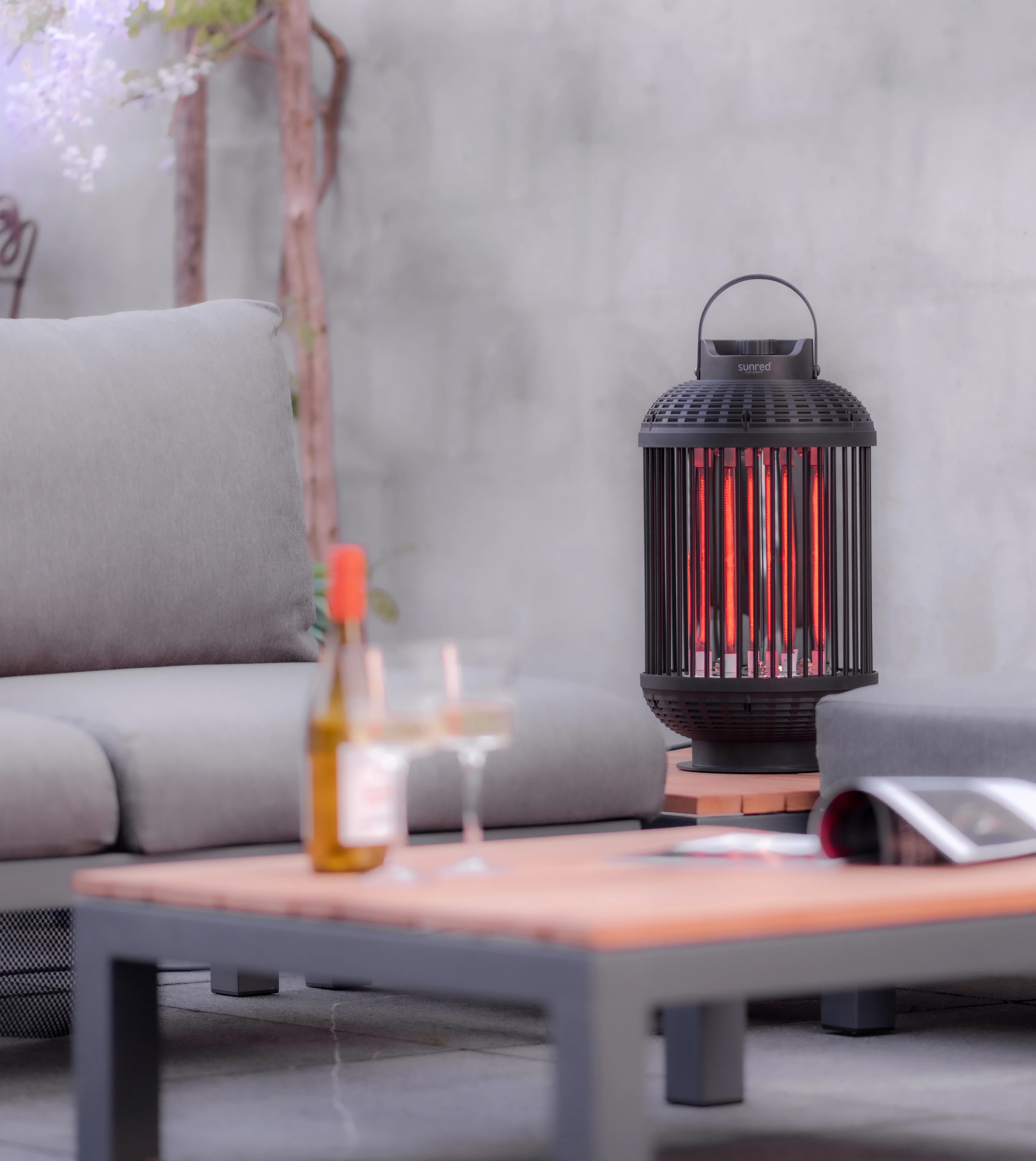 Tischheizstrahler Indox Dark Table Black 1200 Watt - 1