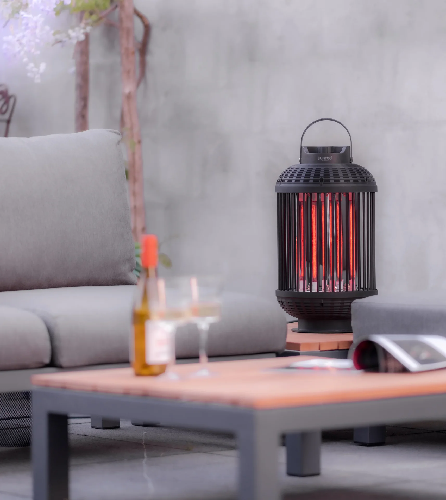 Tischheizstrahler Indox Dark Table Black 1200 Watt - 1