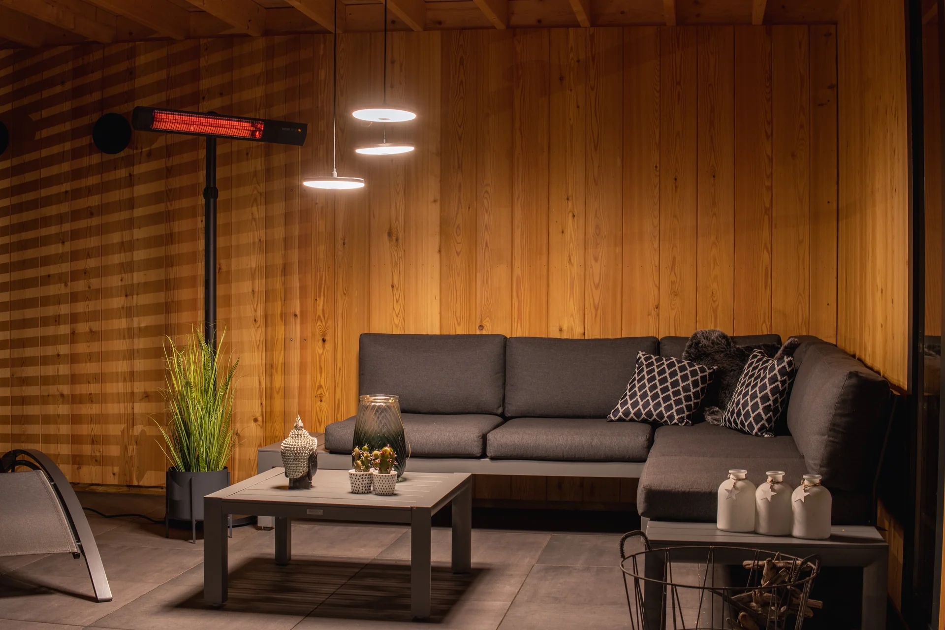 Standheizstrahler Dark Standing Black 2500 Watt - 9