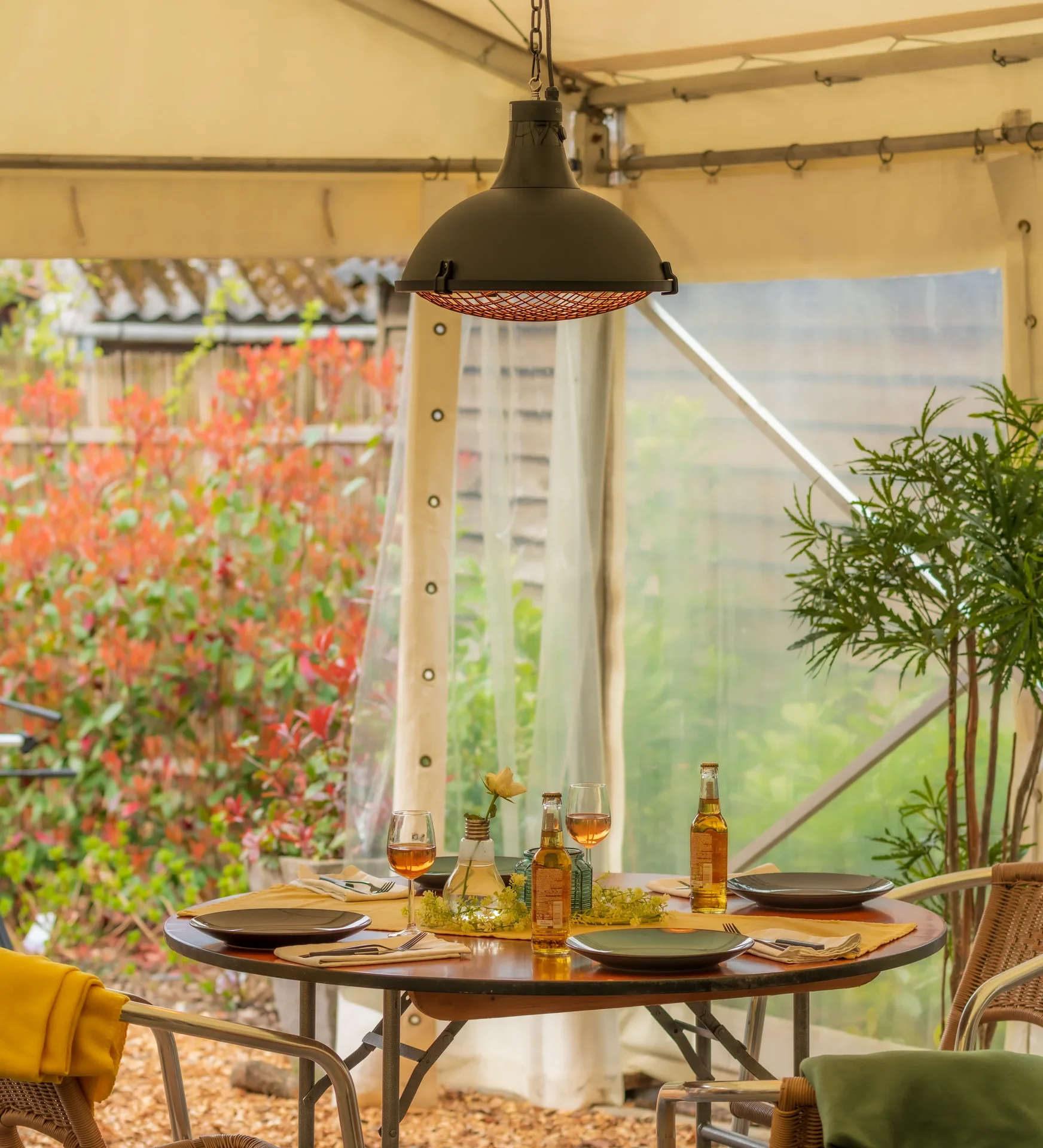 Hängeheizstrahler Indus II Bright Hanging Black 2100 Watt - 1