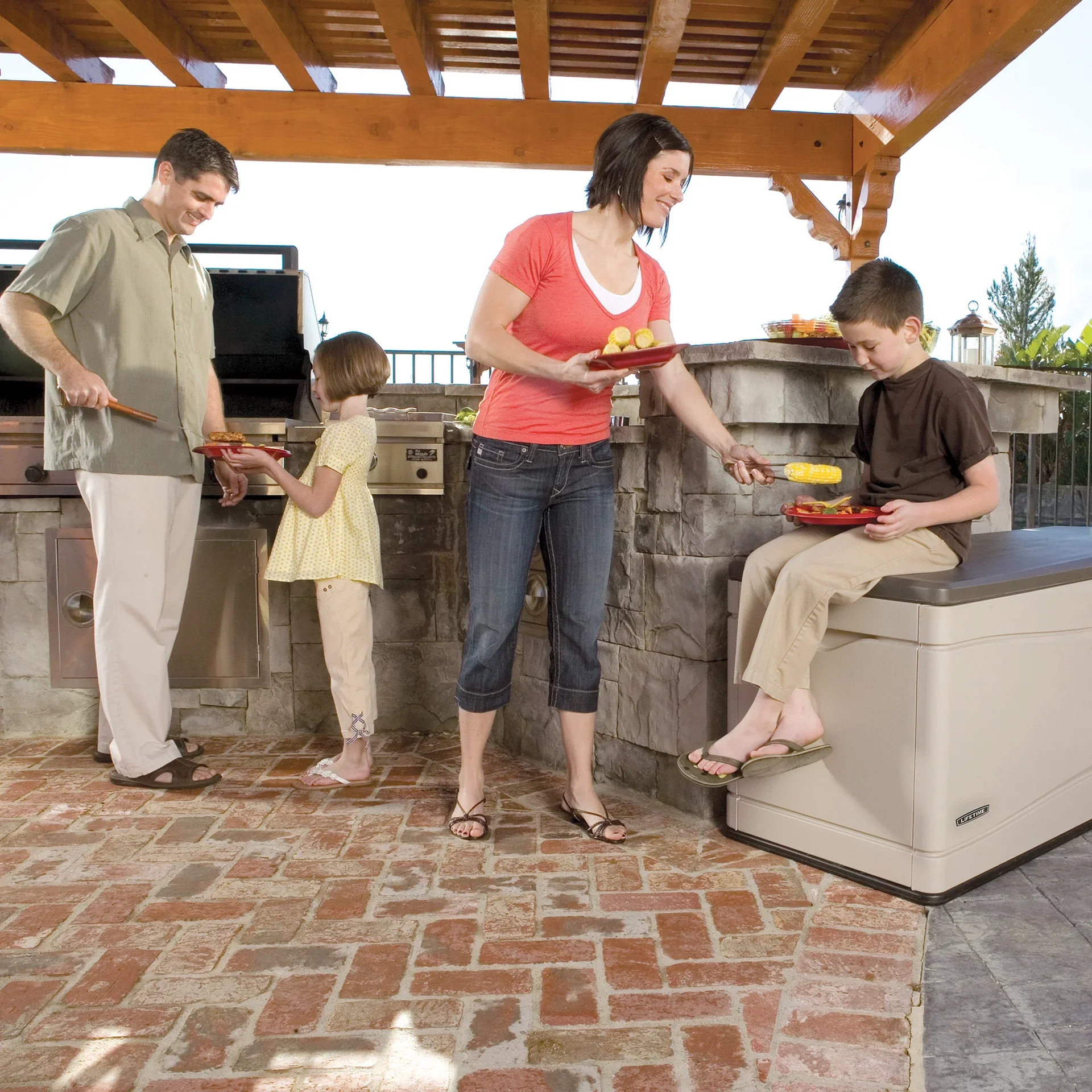 Kissenbox XXL lichtgrau, 495 l - 0