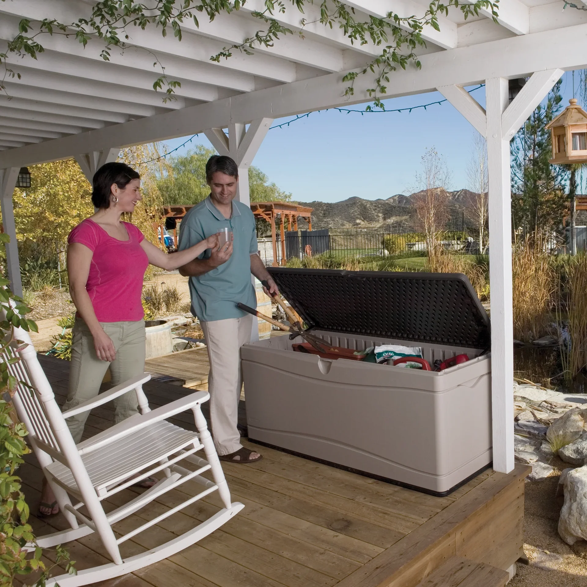 Kissenbox XXL lichtgrau, 495 l - 3