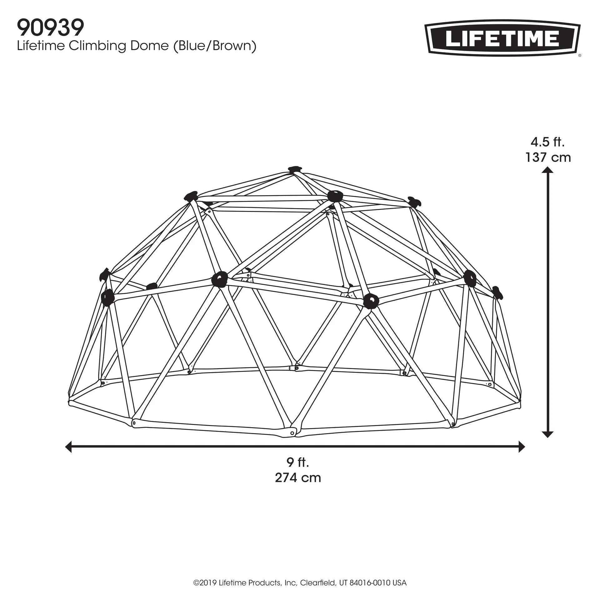 Geodome Kletterkugel 274 x 137 cm - 2