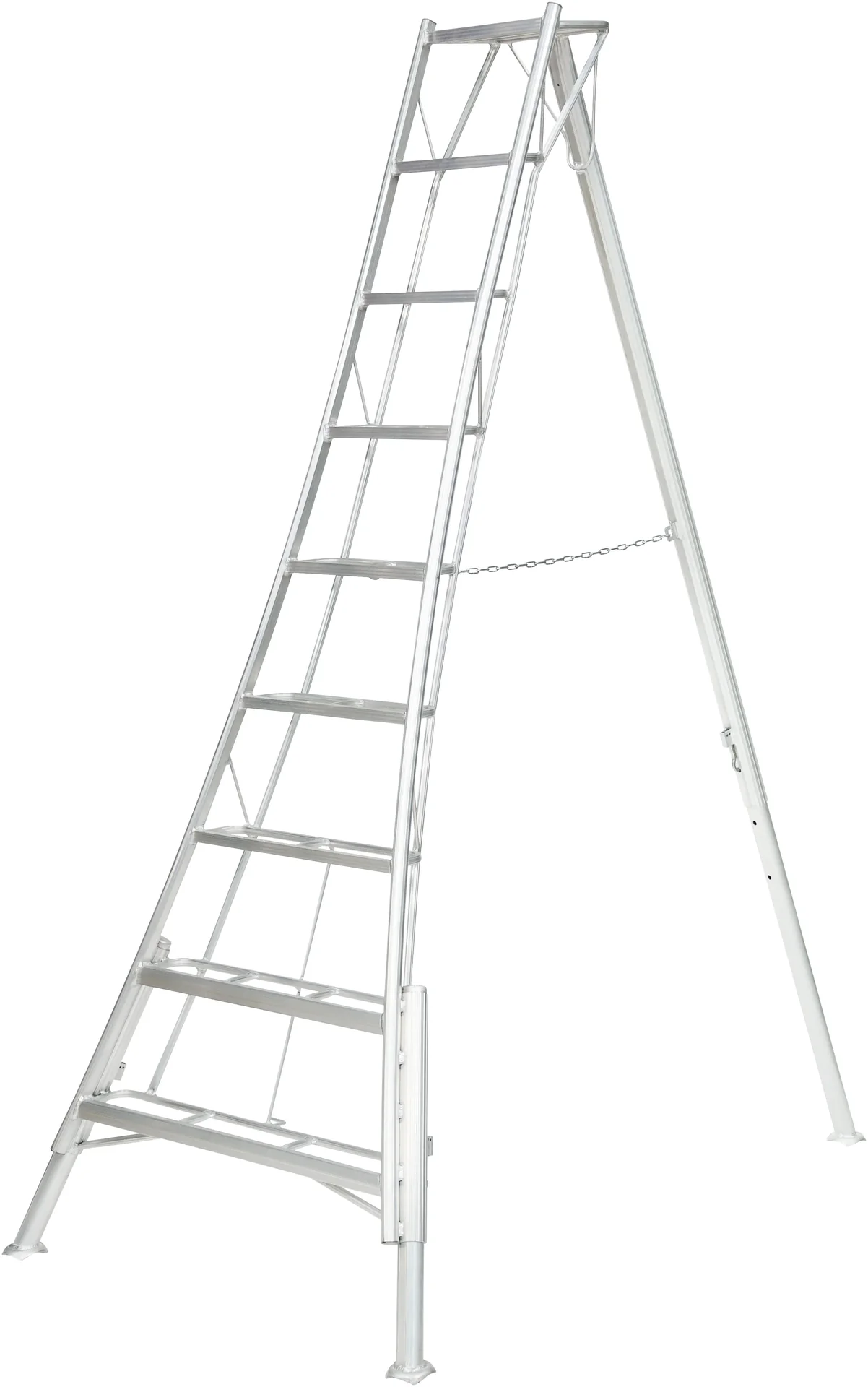 3-Holm-Gartenleiter, 270 cm, höhenverstellbar - 1