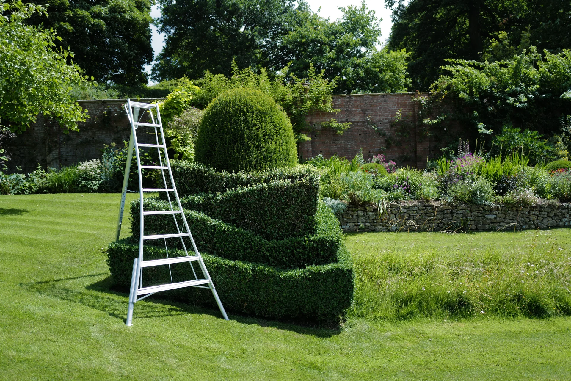 3-Holm-Gartenleiter, 270 cm, höhenverstellbar - 2