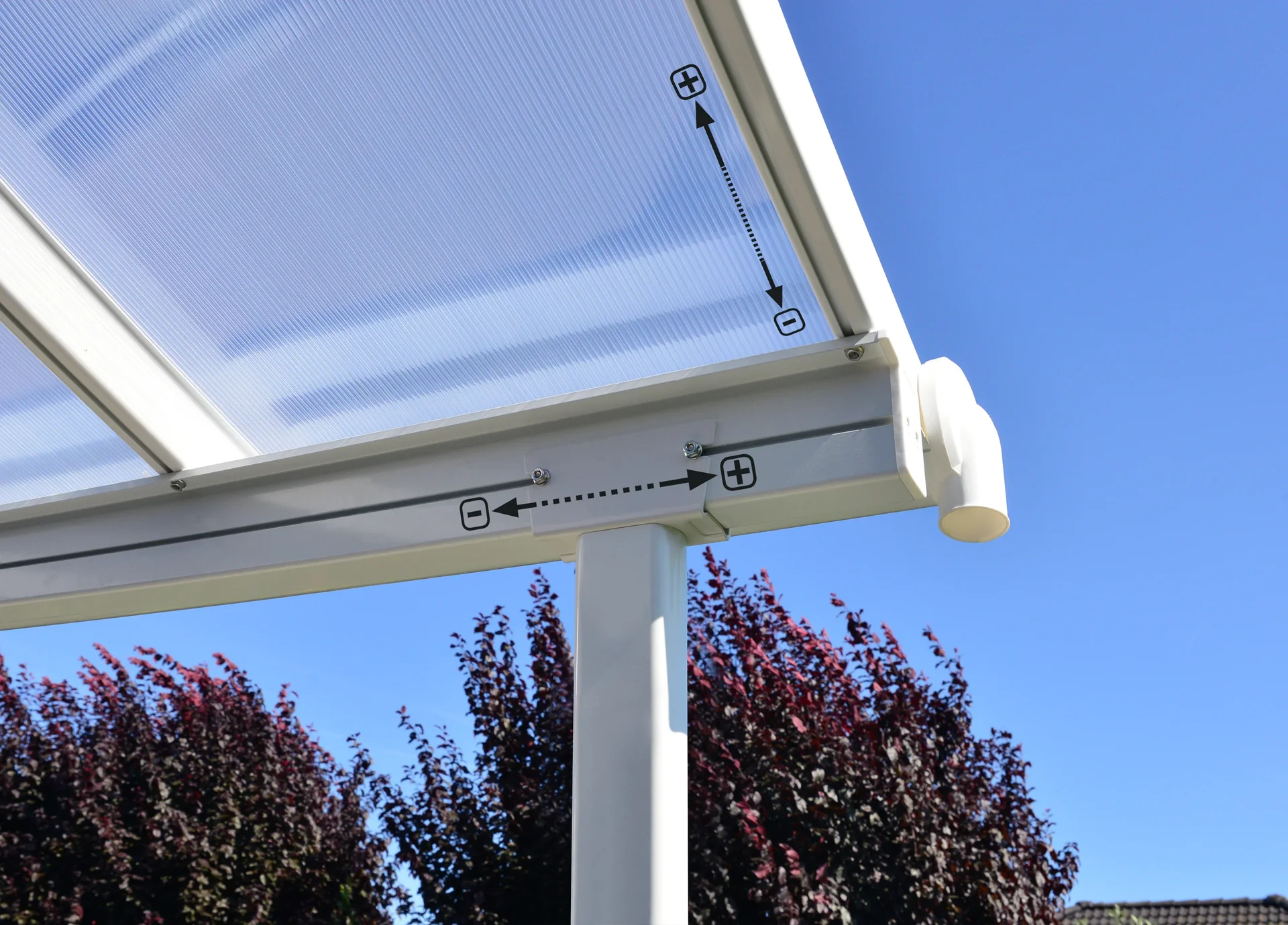 Sierra Terrassendach 230 x 670 cm, weiß - 2
