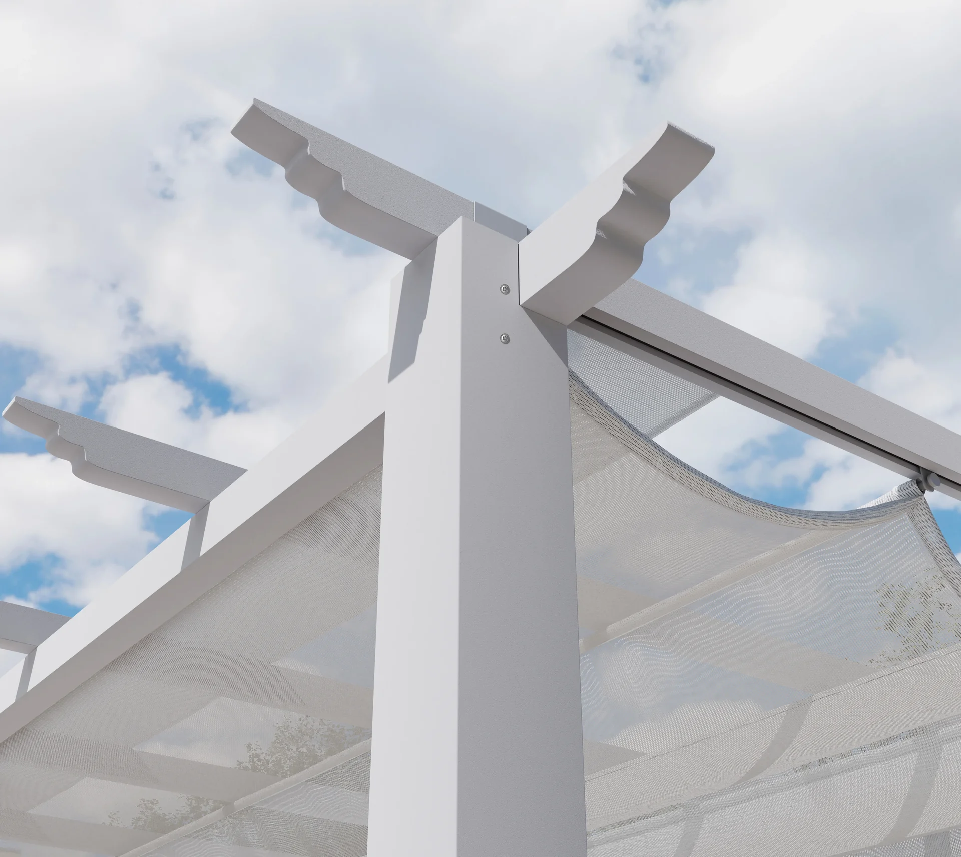 Pergola Florida 11 x 11, weiß - 5