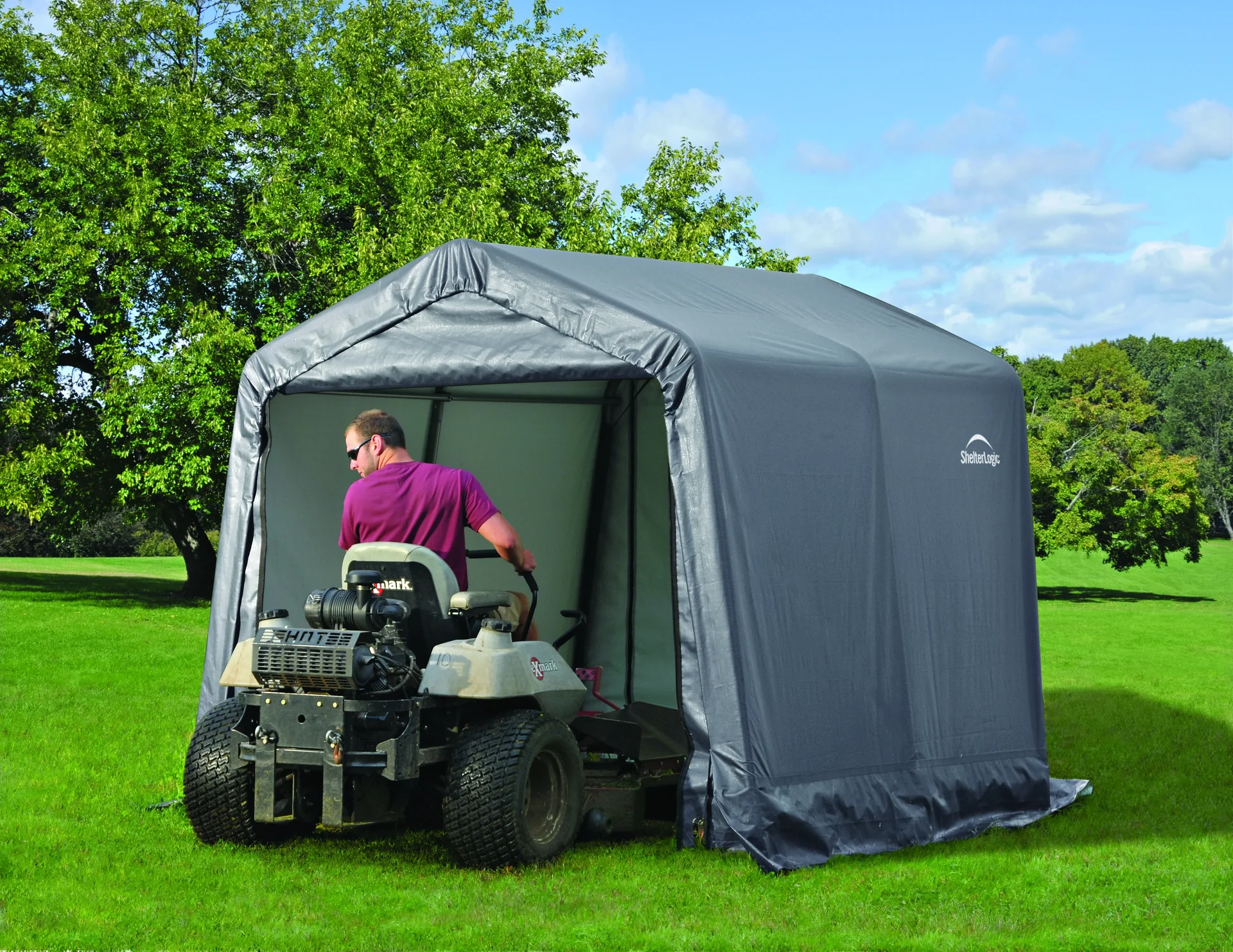 Foliengerätehaus 5,76 m², grau - 7