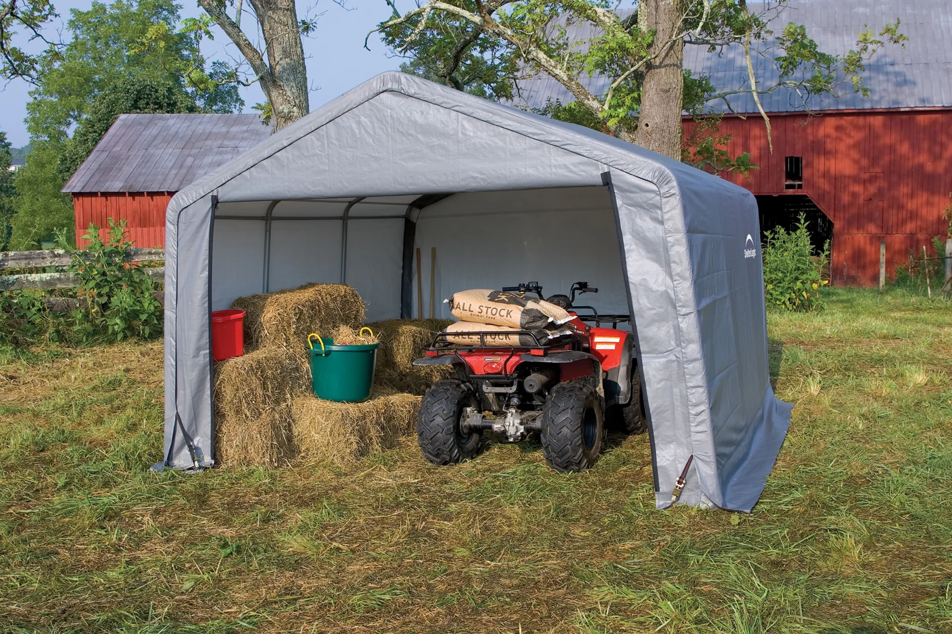 Gerätehaus Shed-in-a-Box 13,7 m², grau - 1