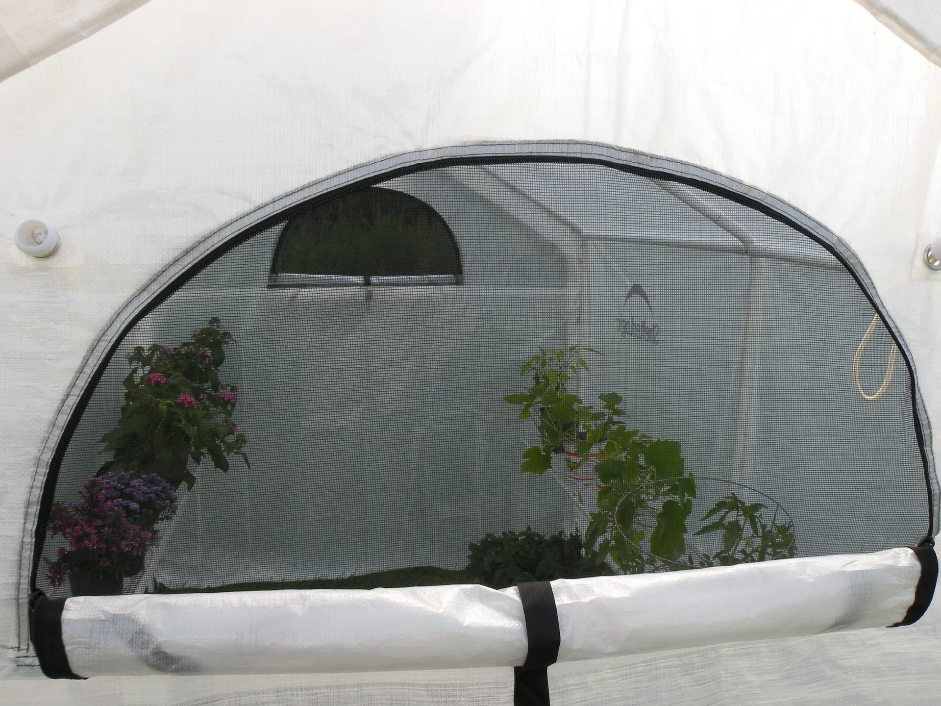 Gewächshaus 4,32 m², inklusive Regal, weiß - 0