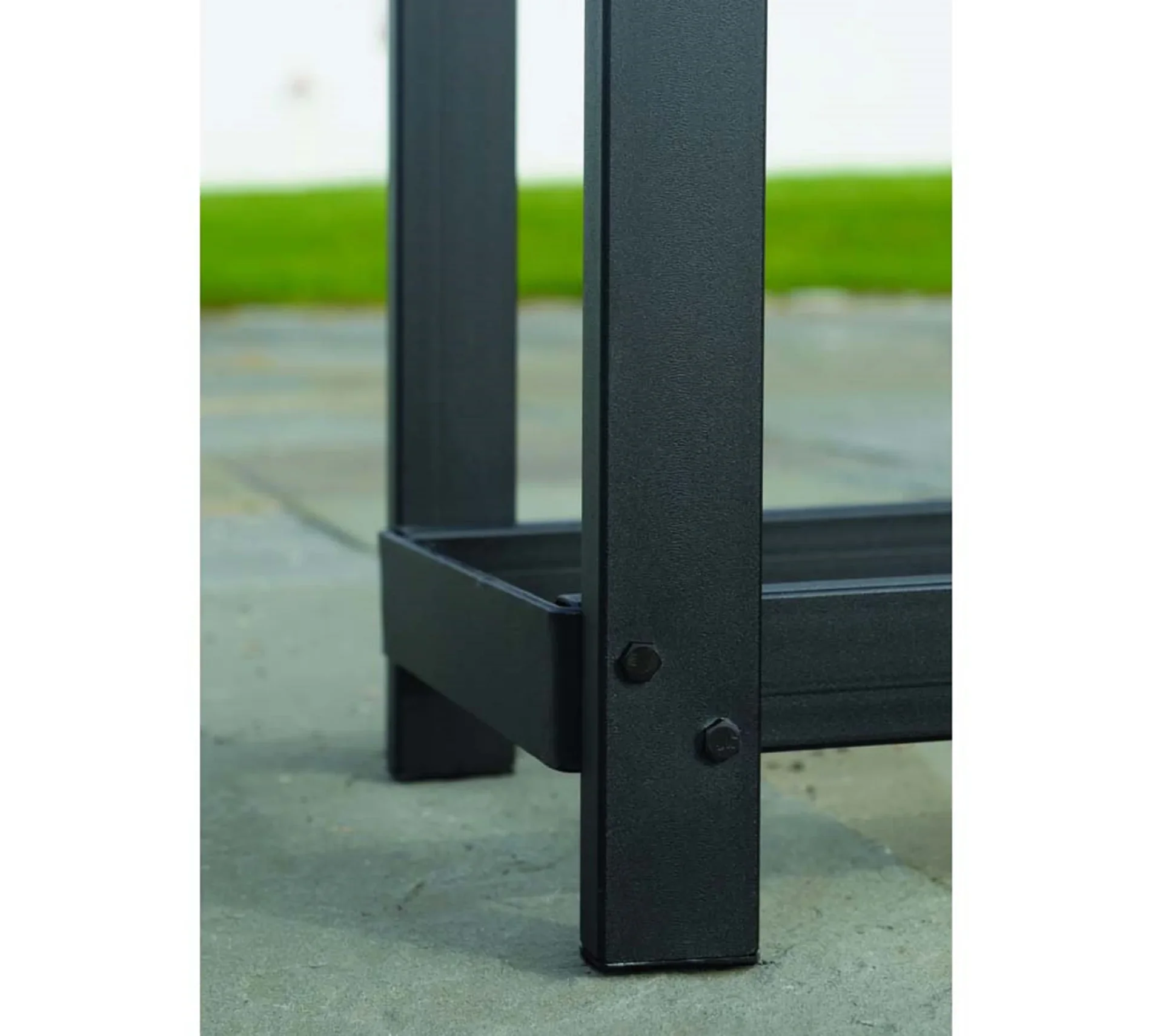 Kaminholzregal 120 cm mit Cover, Traglast 1.000 kg - 1