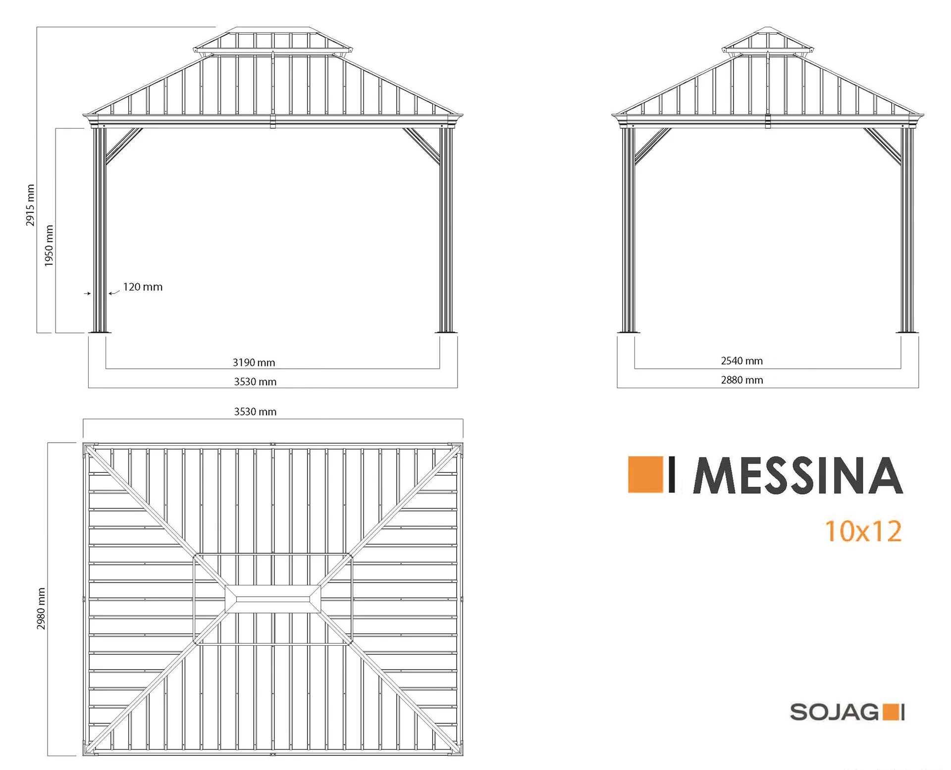 Pavillon Messina 10x12 - 6