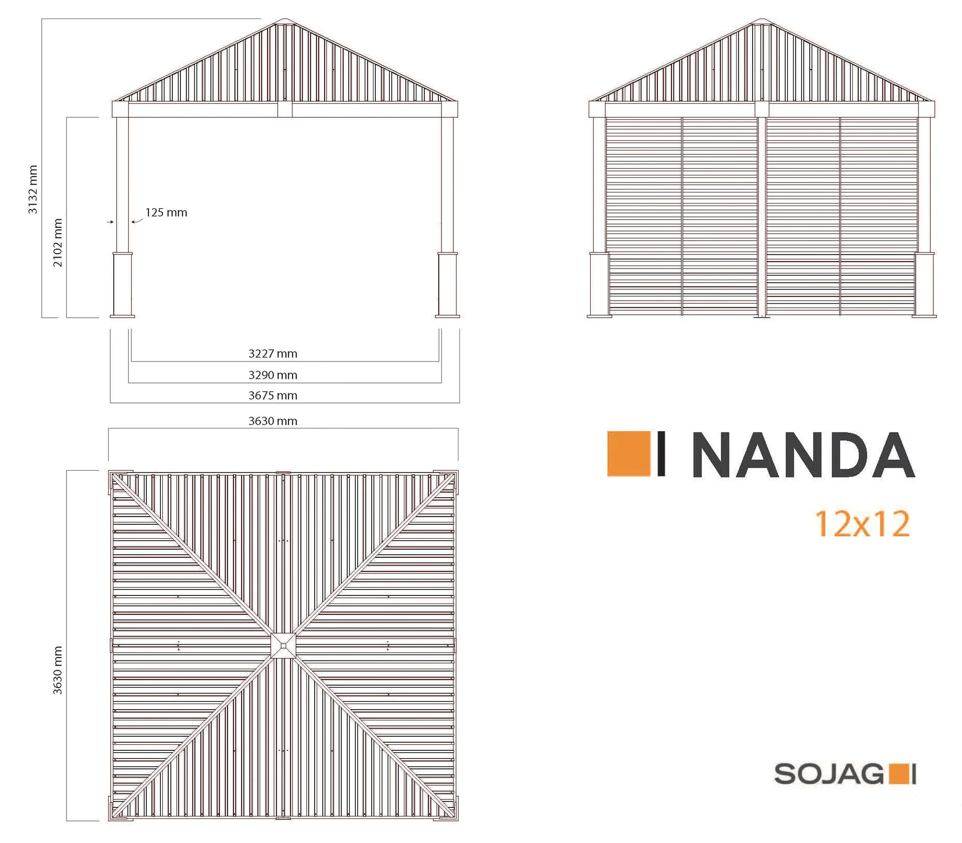 Pavillon Nanda 12x12 - 4
