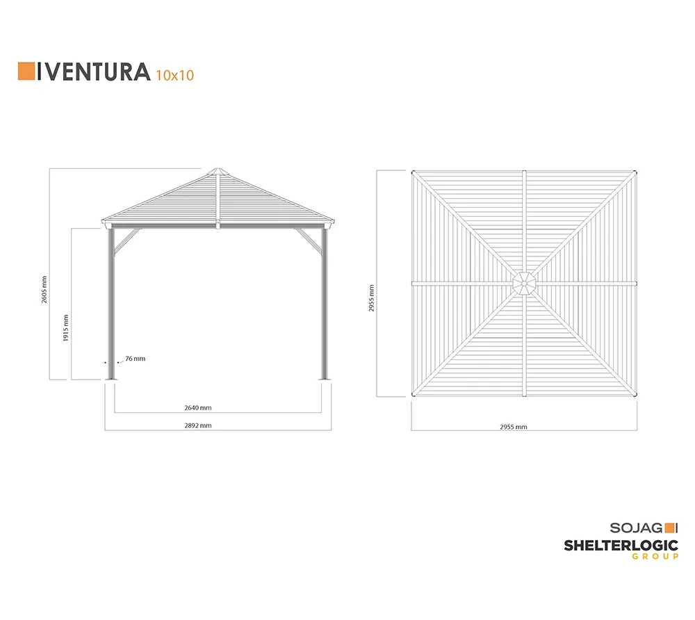 Pavillon Ventura 10x10 - 1