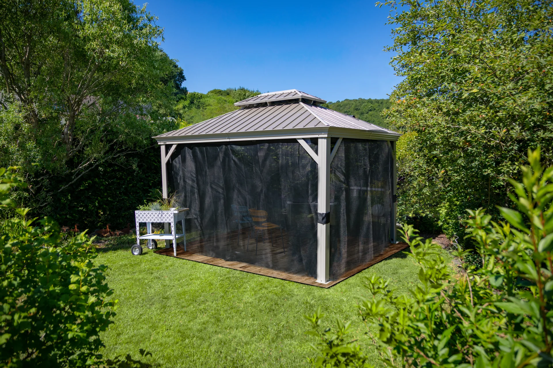 Vorhang-Set passend zum Pavillon Messina 12x16 champagner - 14