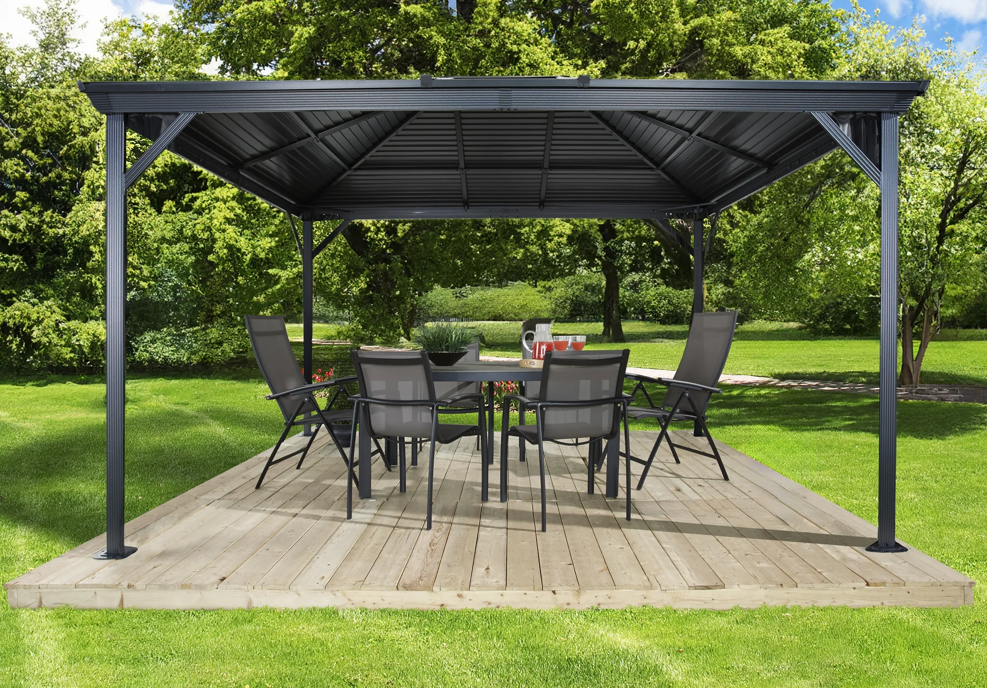 Vorhang-Set passend zum Pavillon Ventura 10x14 - 5