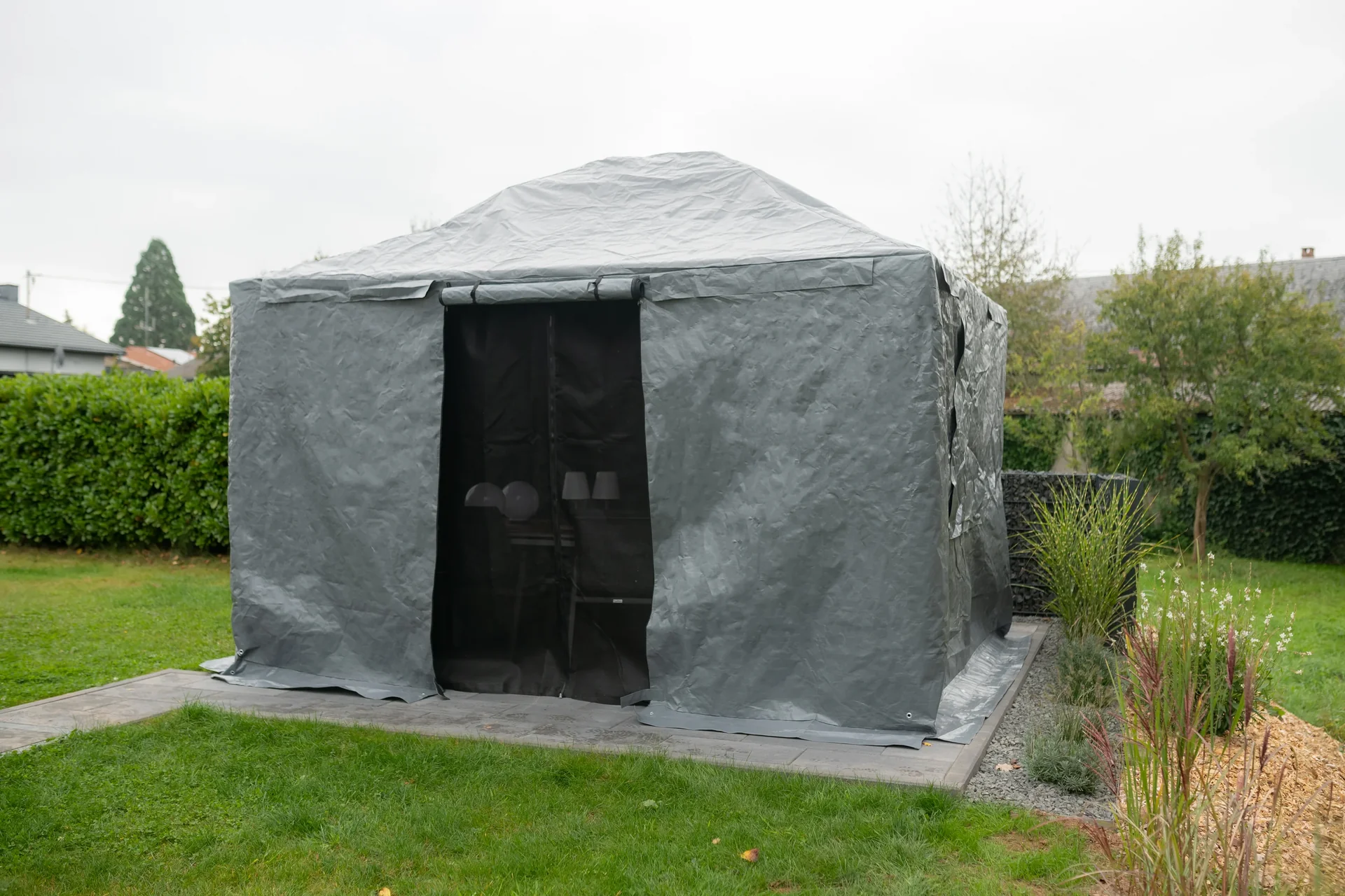 Winterabdeckung für Pavillon 12x20 - 3