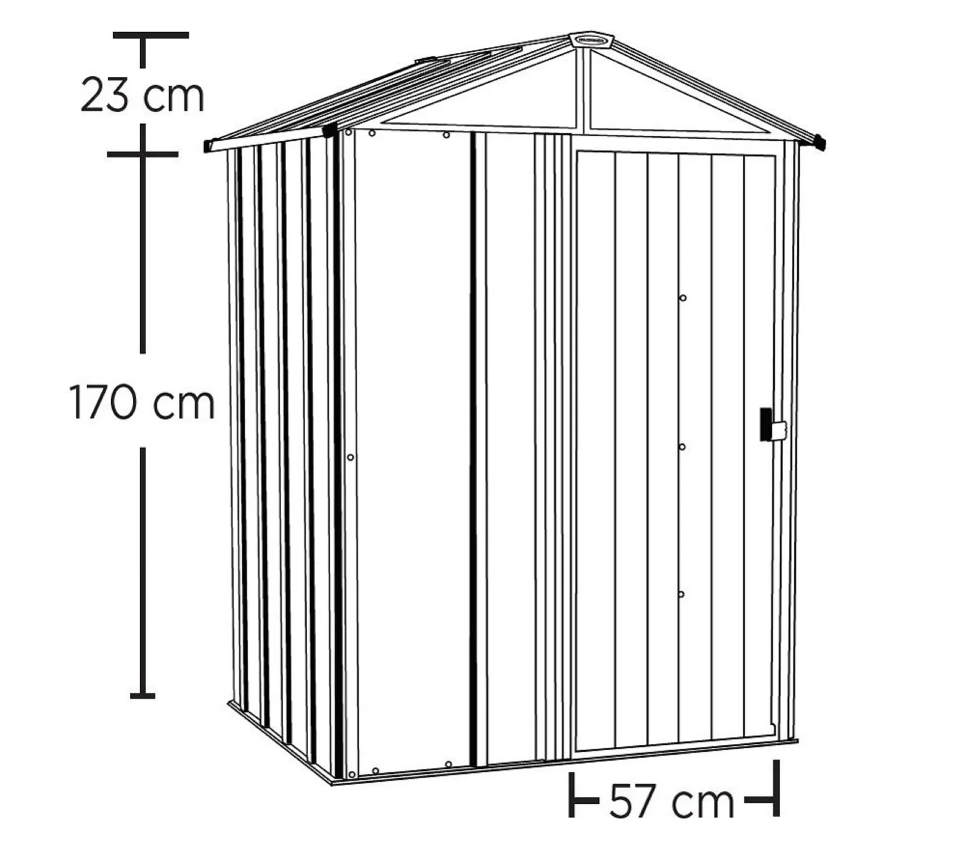 Metallgerätehaus 5x4 - 1