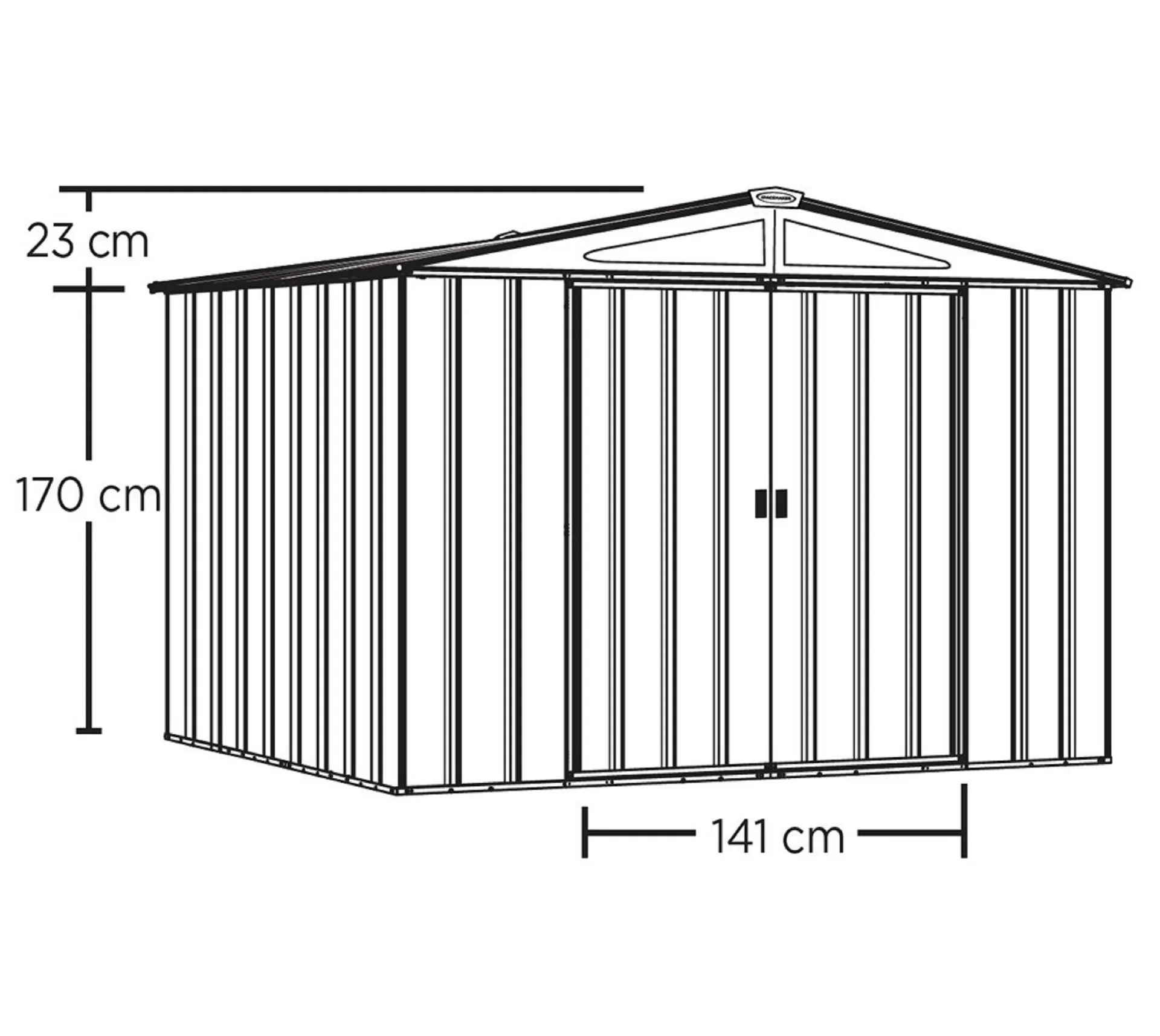 Metallgerätehaus 10x8 - 2