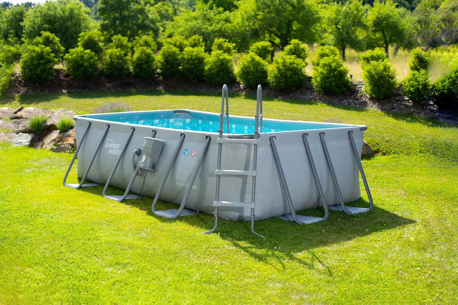 Pool Elite 400 x 200 x 100 cm, anthrazit - 2