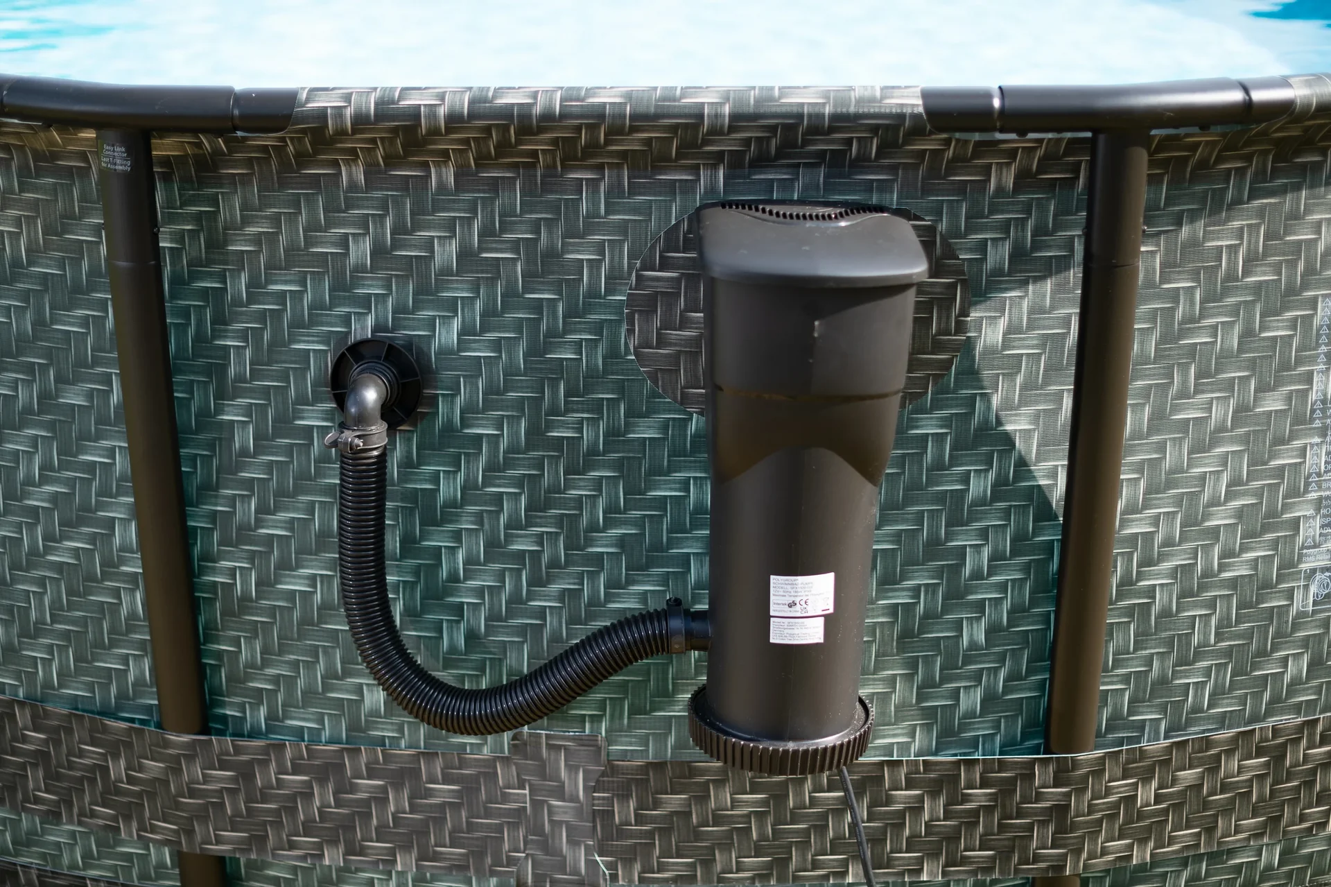 Pool Elite 488 x 122 cm, Rattan Grau - 2