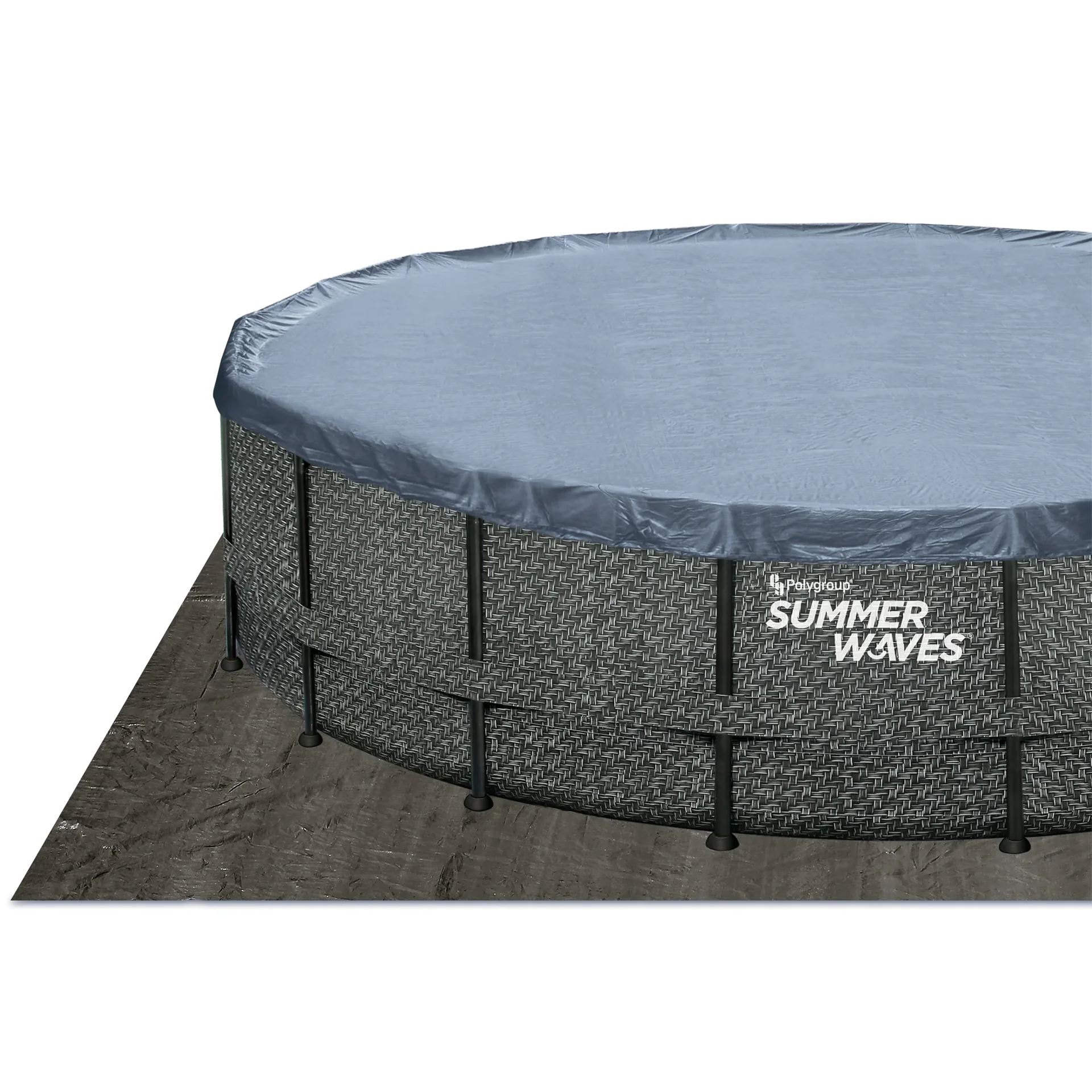 Pool Elite 488 x 122 cm, Rattan Grau - 8